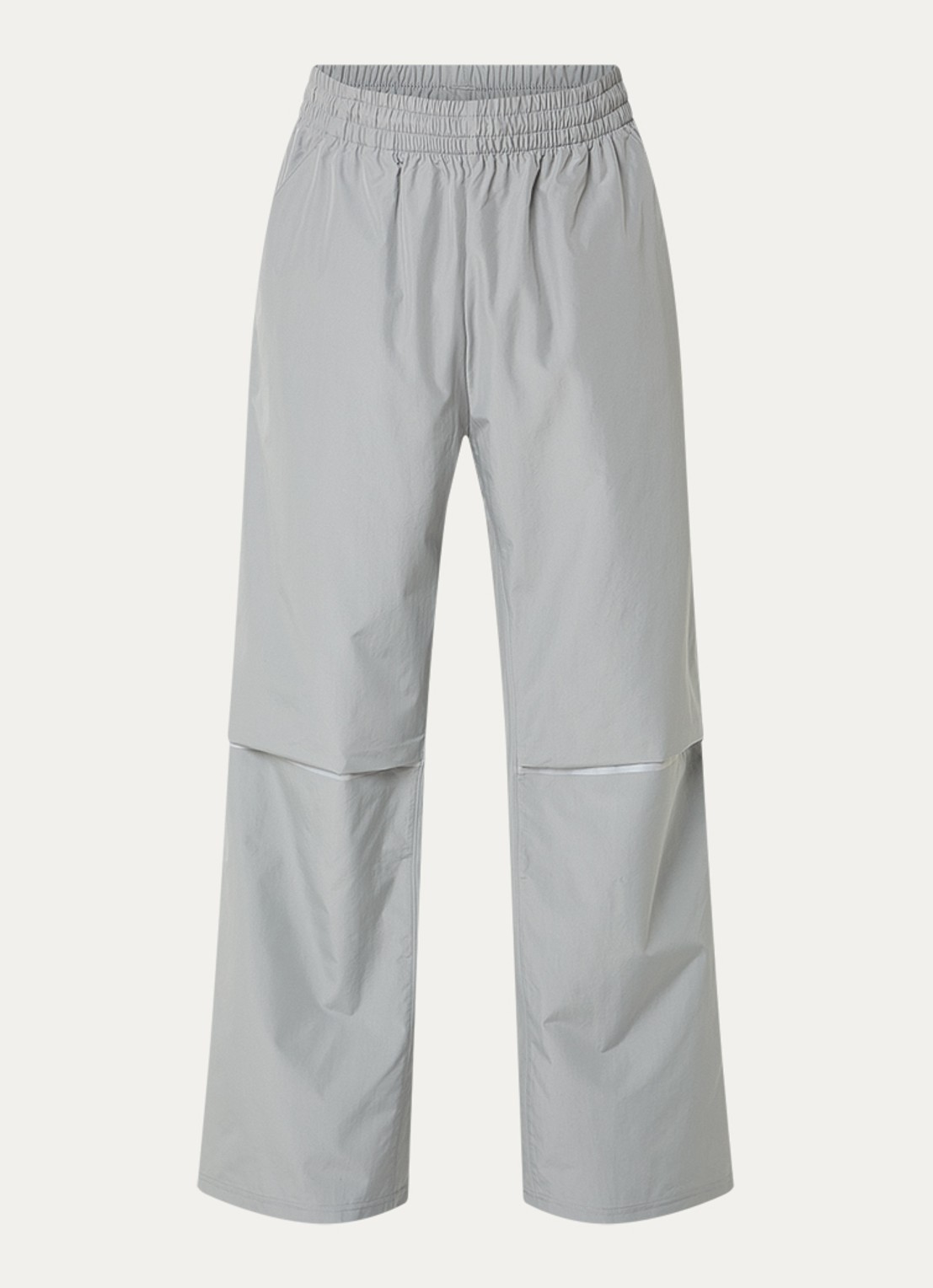 New Balance Straight fit trackpants met logo en steekzakken - voorkant 4 lichtgrijs