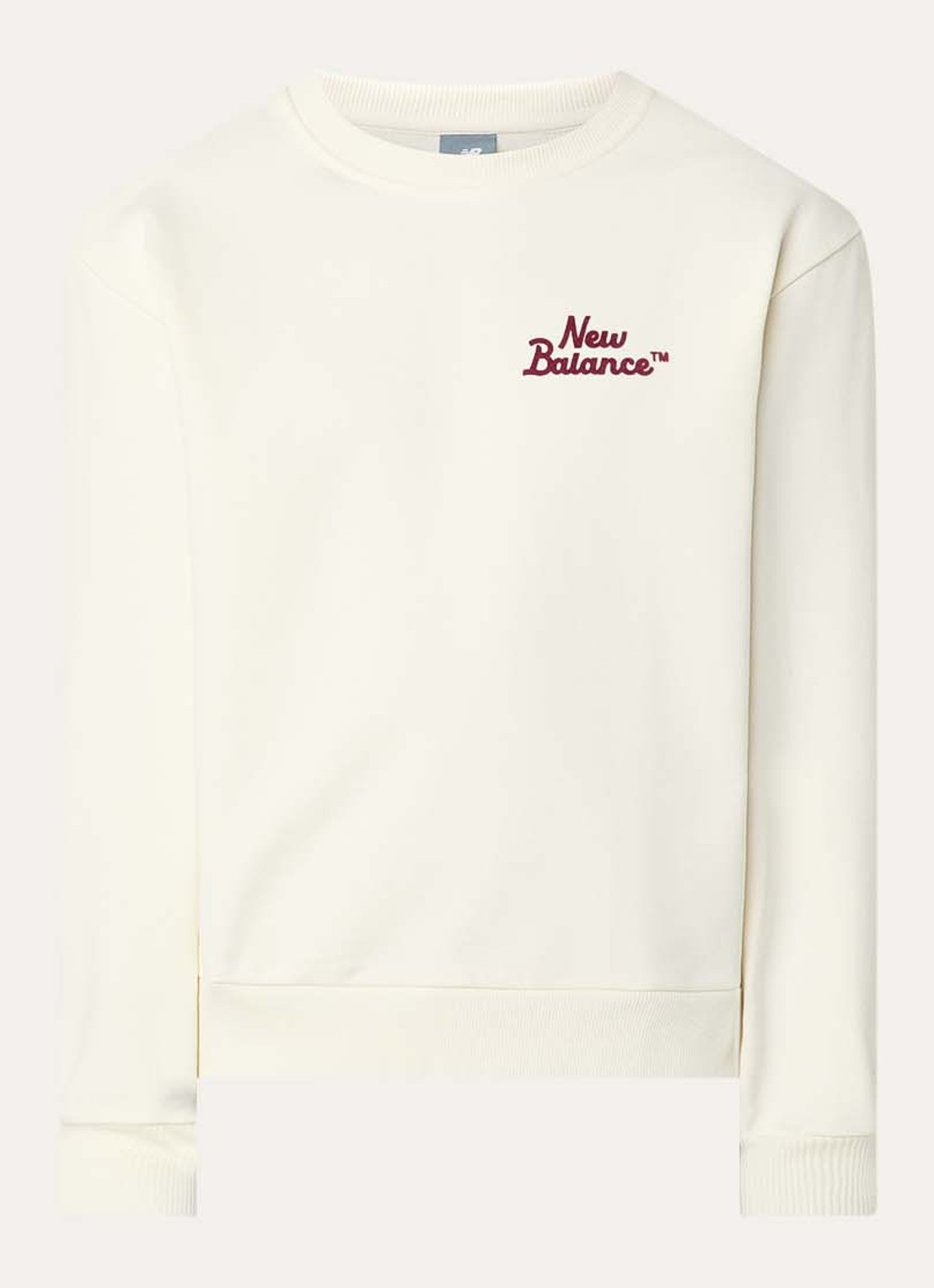 New Balance Sweater met logo - voorkant 2 creme