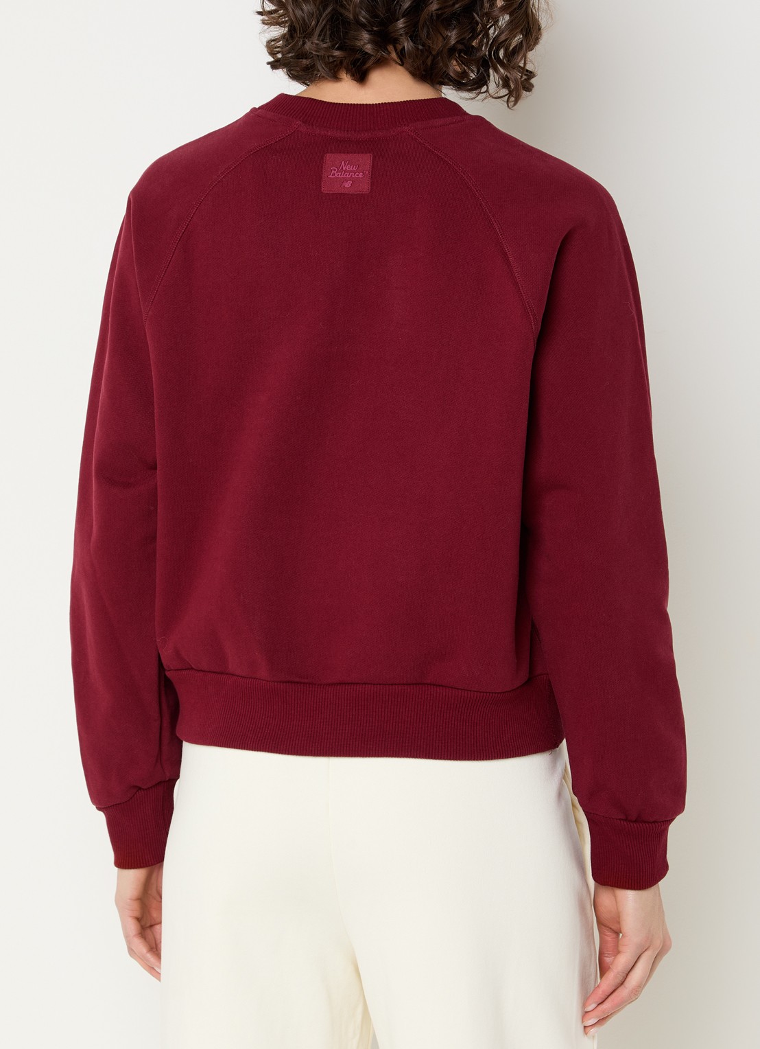 New Balance Sweater met logo - achterkant 4 donkerrood