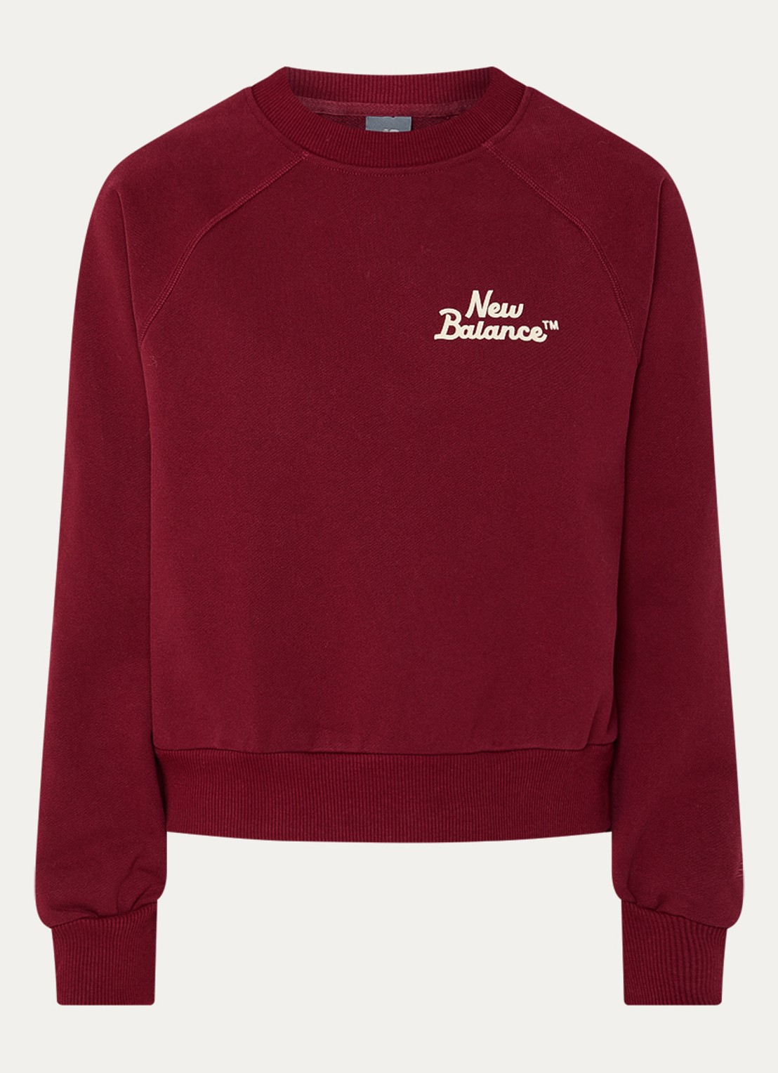 New Balance Sweater met logo - voorkant donkerrood