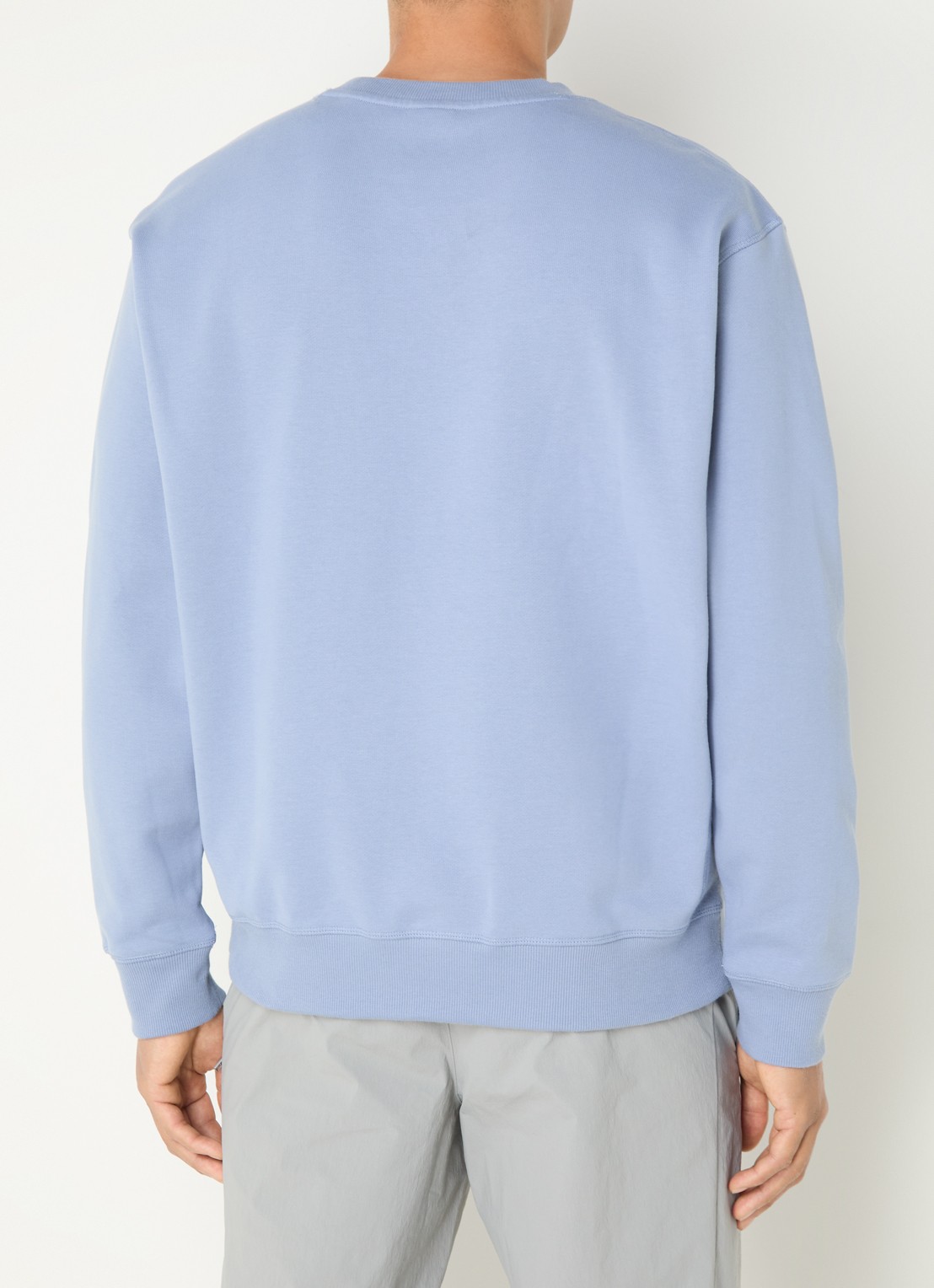 New Balance Sweater met logoborduring - achterkant 3 staalblauw