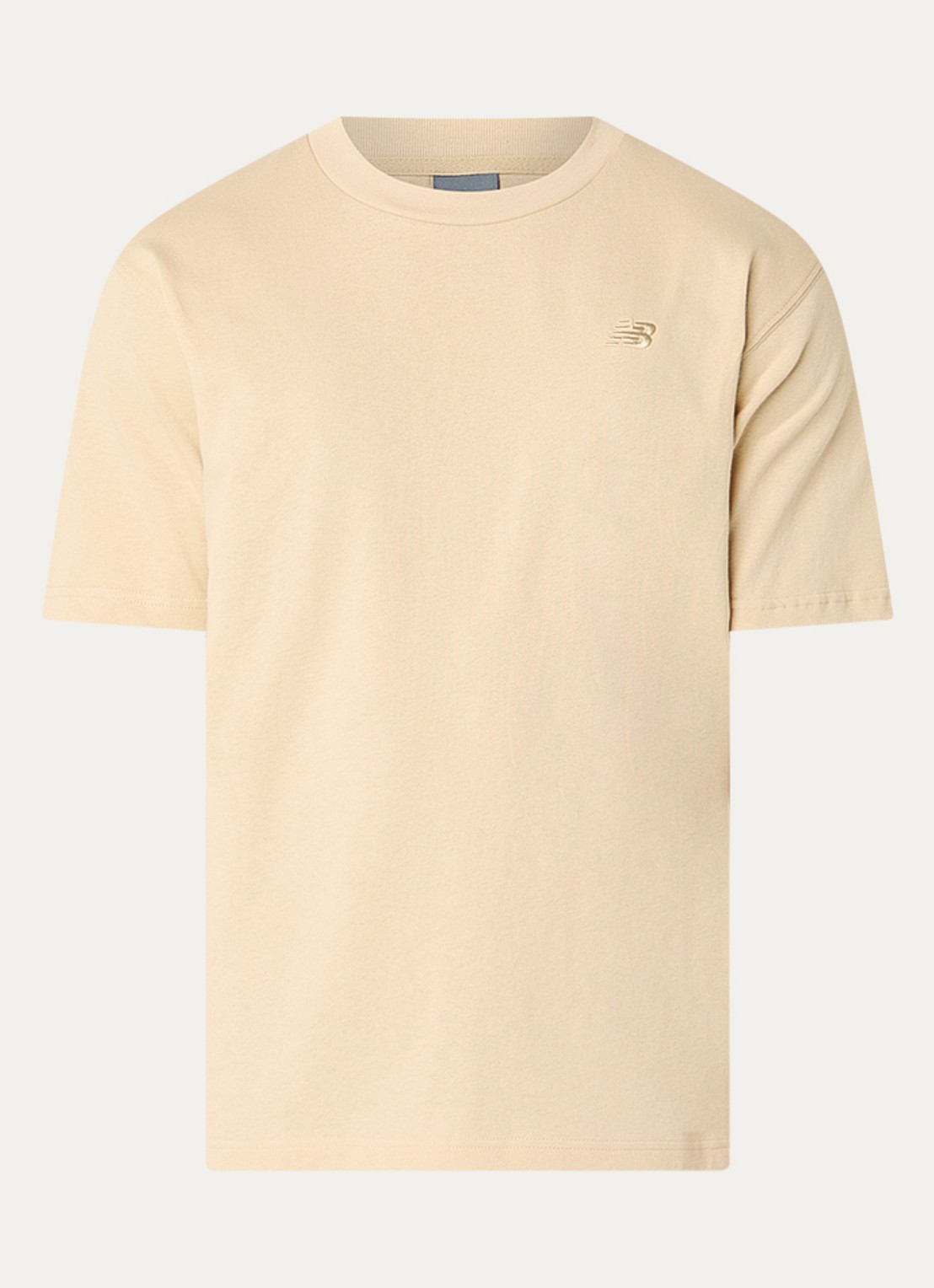 New Balance T-shirt met logo - voorkant creme