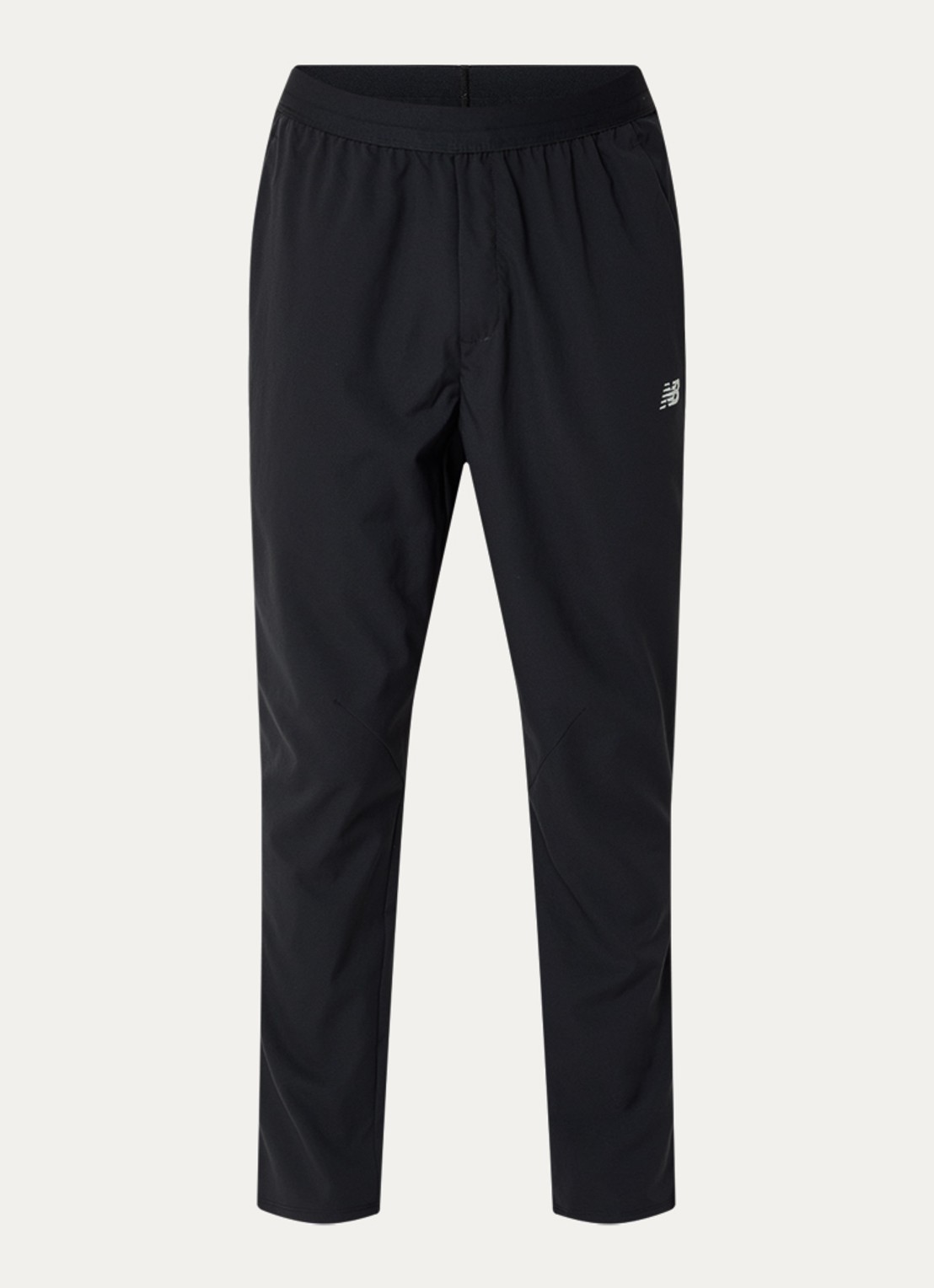 New Balance Tapered fit trackpants met logo en steekzakken - voorkant 2 zwart