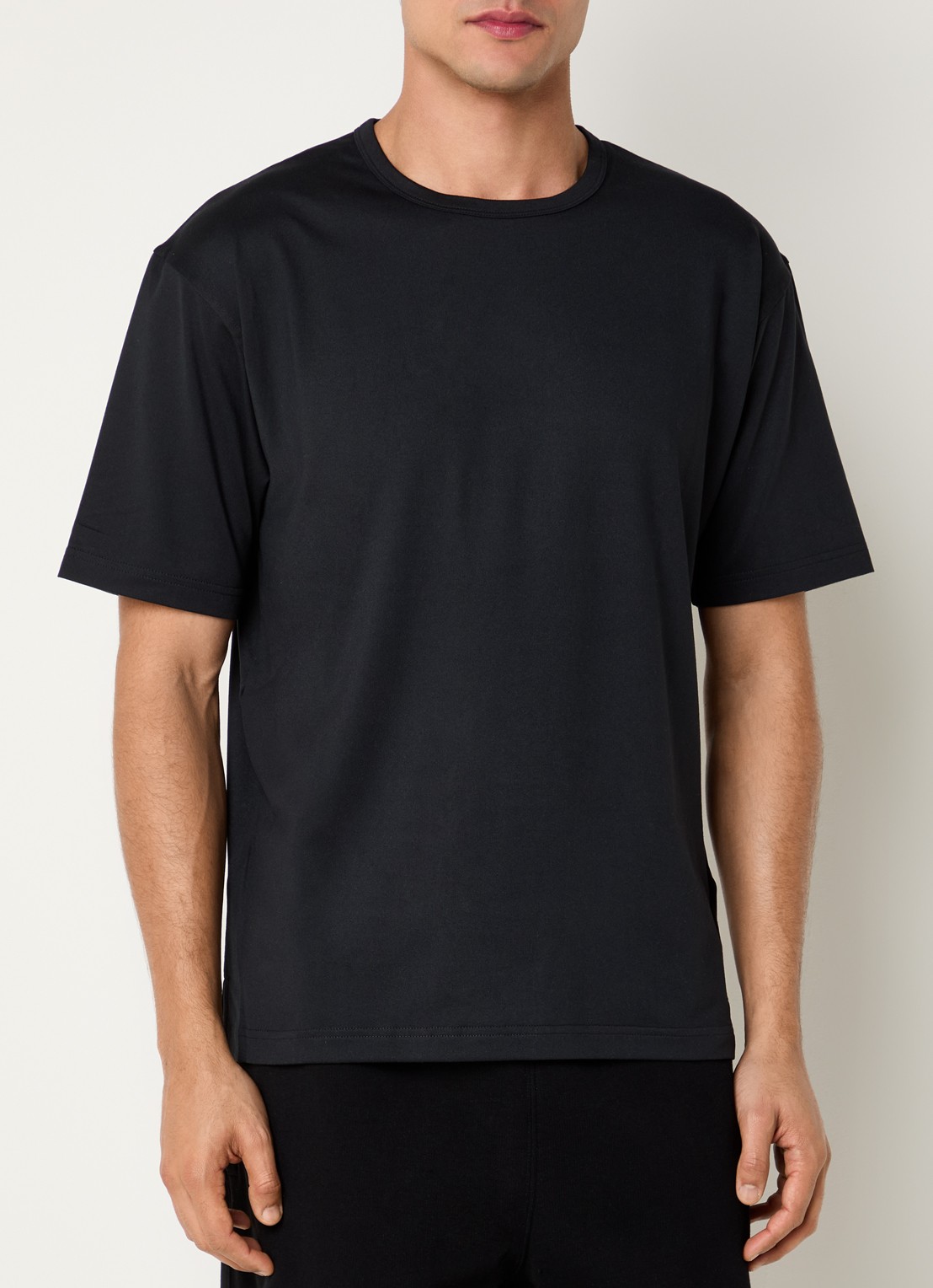 New Balance Trainings T-shirt met logo - detail 2 zwart