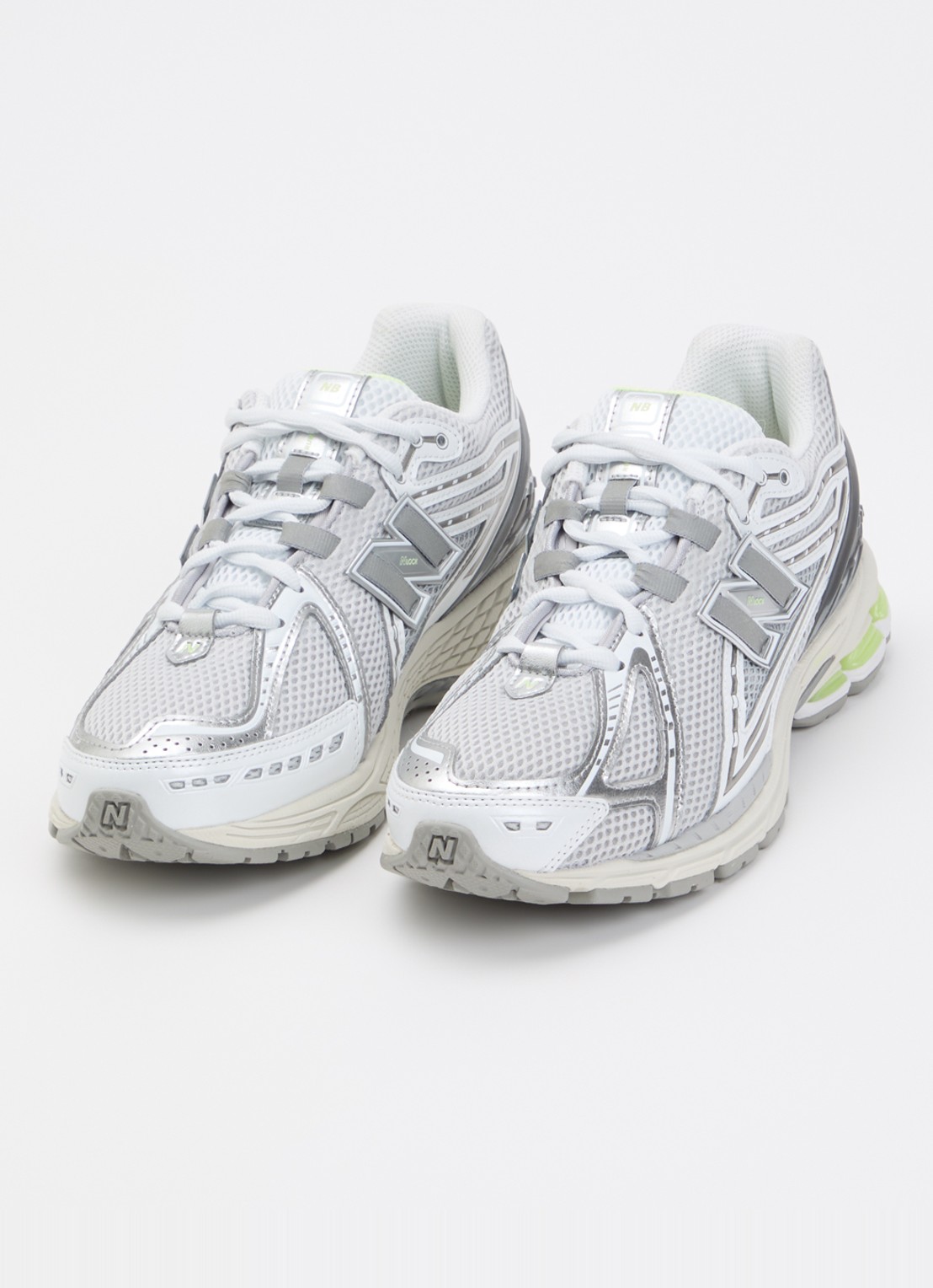 New Balance U19063NQ sneaker met logo en details van leer  - detail 3 grijs
