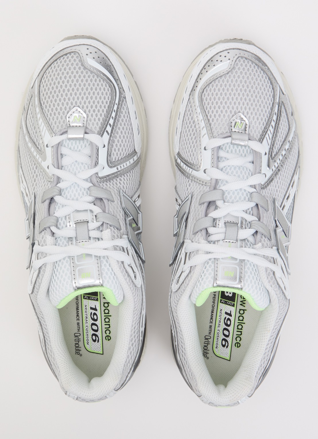 New Balance U19063NQ sneaker met logo en details van leer  - detail 4 grijs