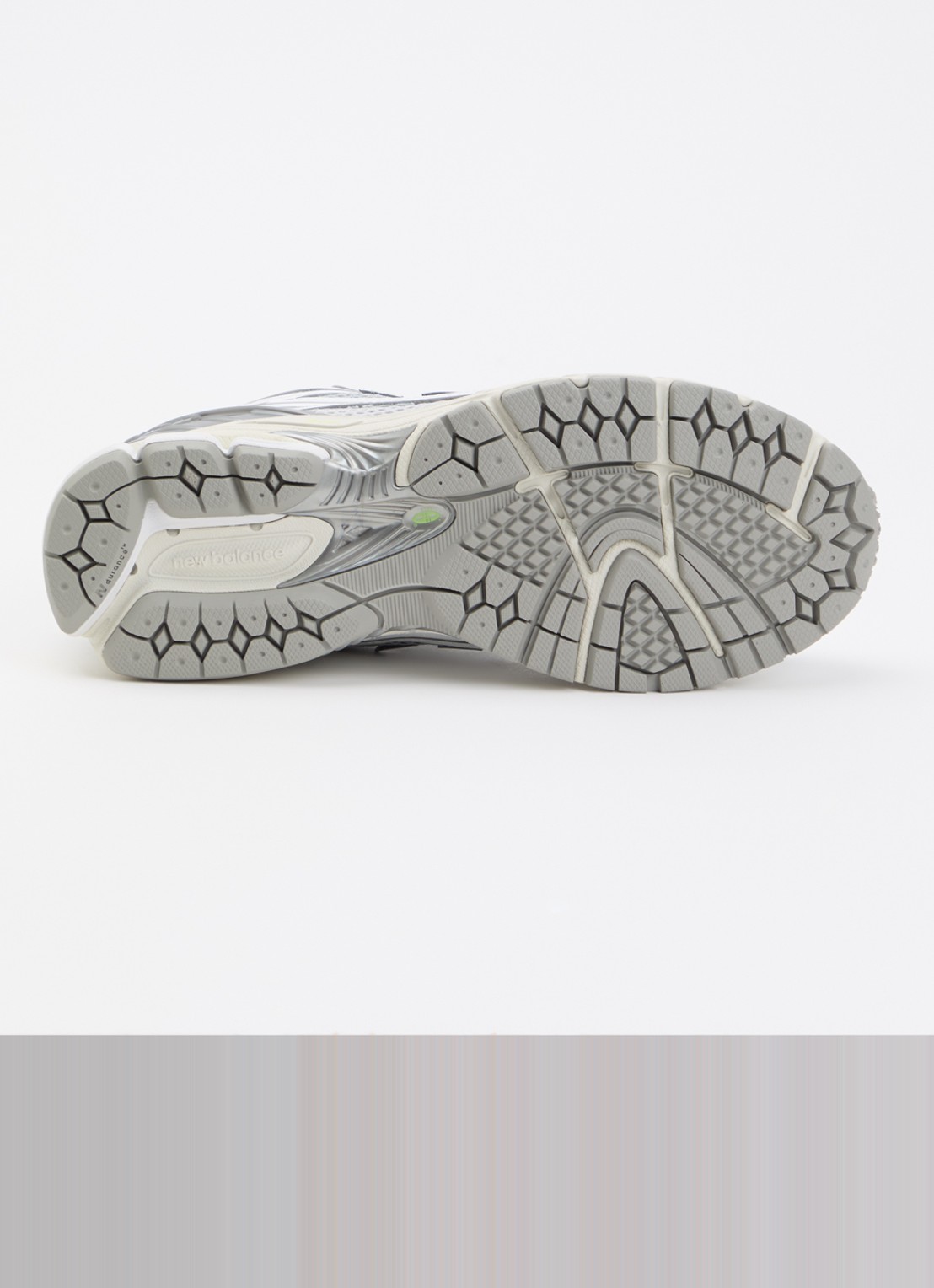 New Balance U19063NQ sneaker met logo en details van leer  - detail 5 grijs