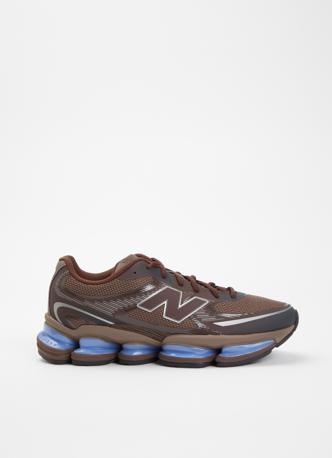 New Balance U2000 sneaker met mesh details - voorkant beige