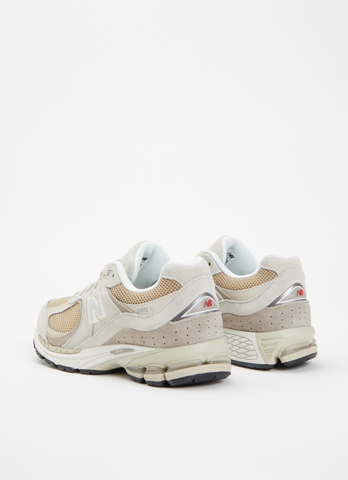 New Balance U2002 sneaker van suède met mesh details - achterkant 6 taupe