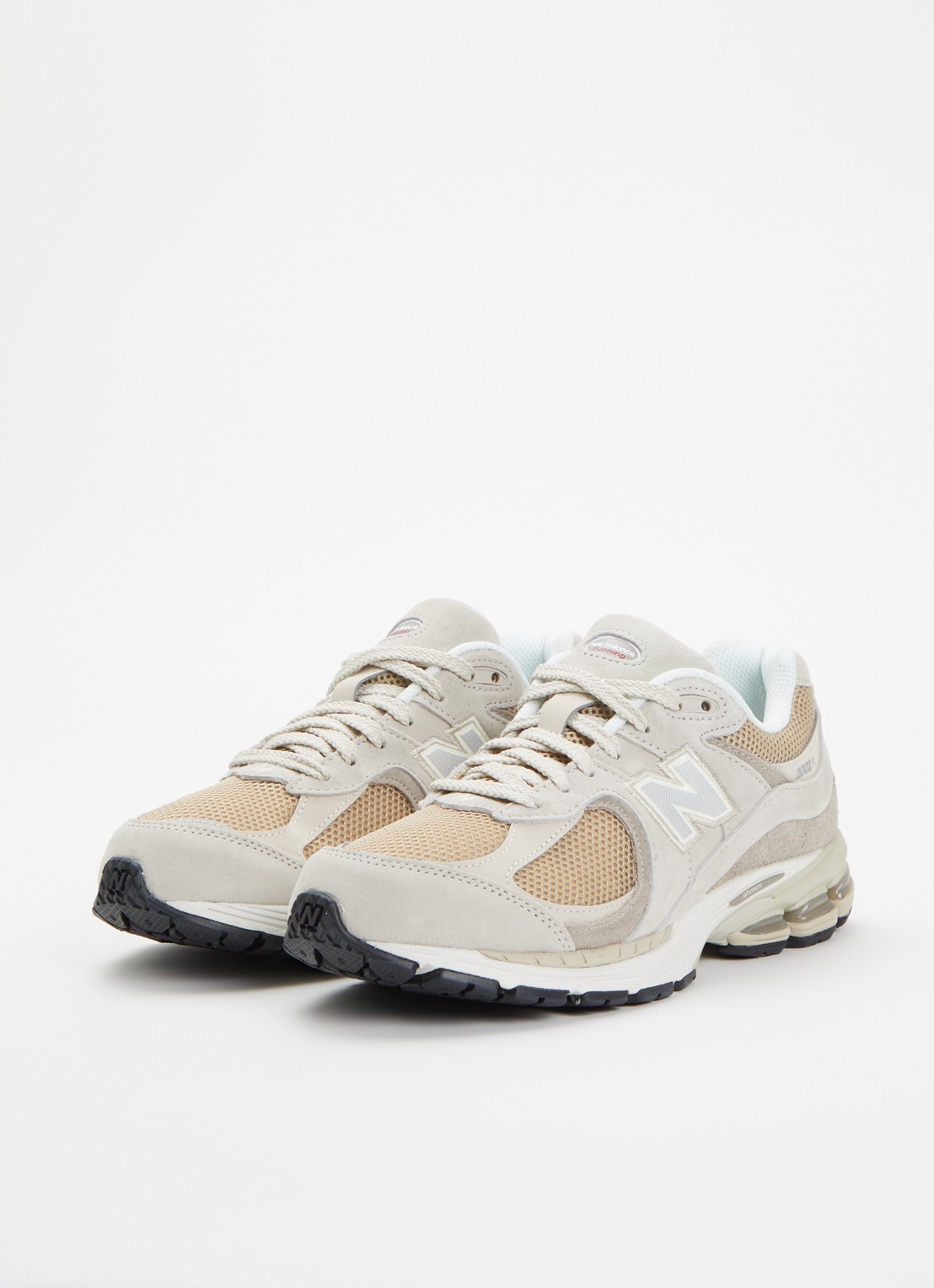 New Balance U2002 sneaker van suède met mesh details - detail taupe
