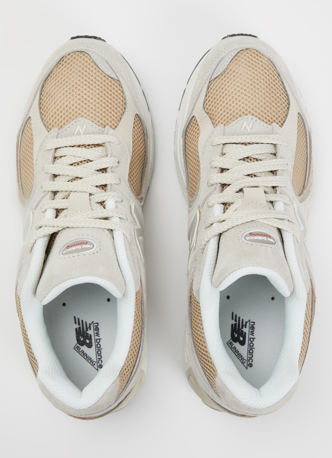 New Balance U2002 sneaker van suède met mesh details - detail 2 taupe
