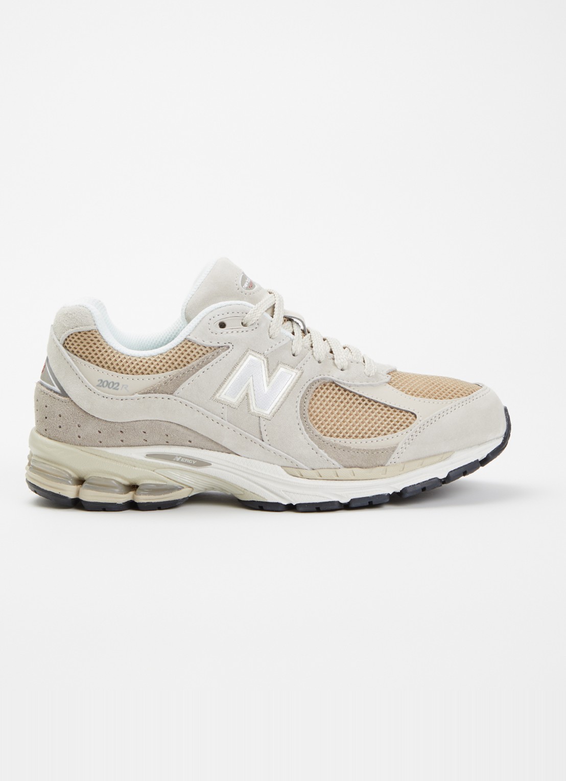 New Balance U2002 sneaker van suède met mesh details - voorkant 4 taupe