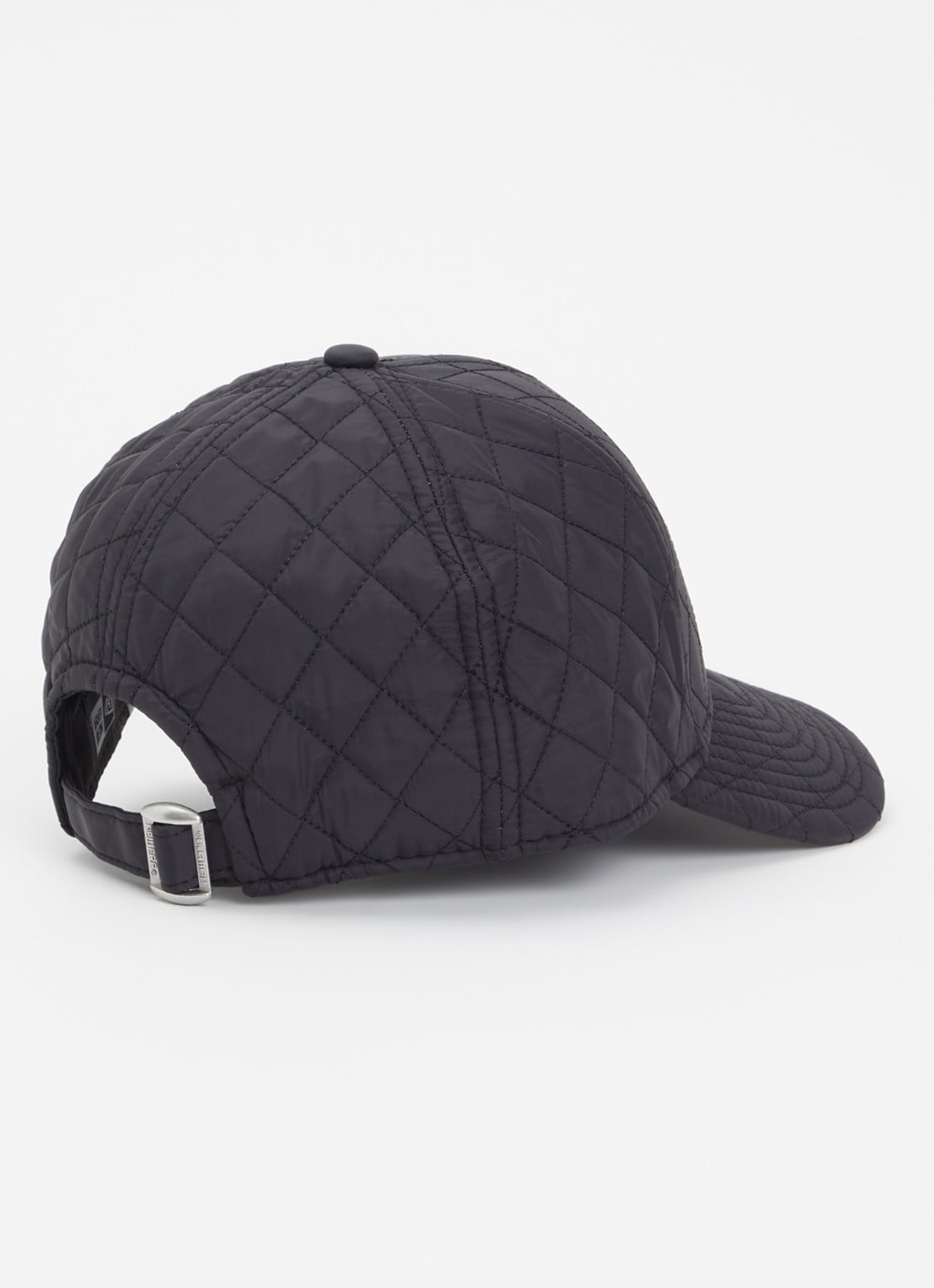New Era Pet met logo en quilt patroon - detail zwart