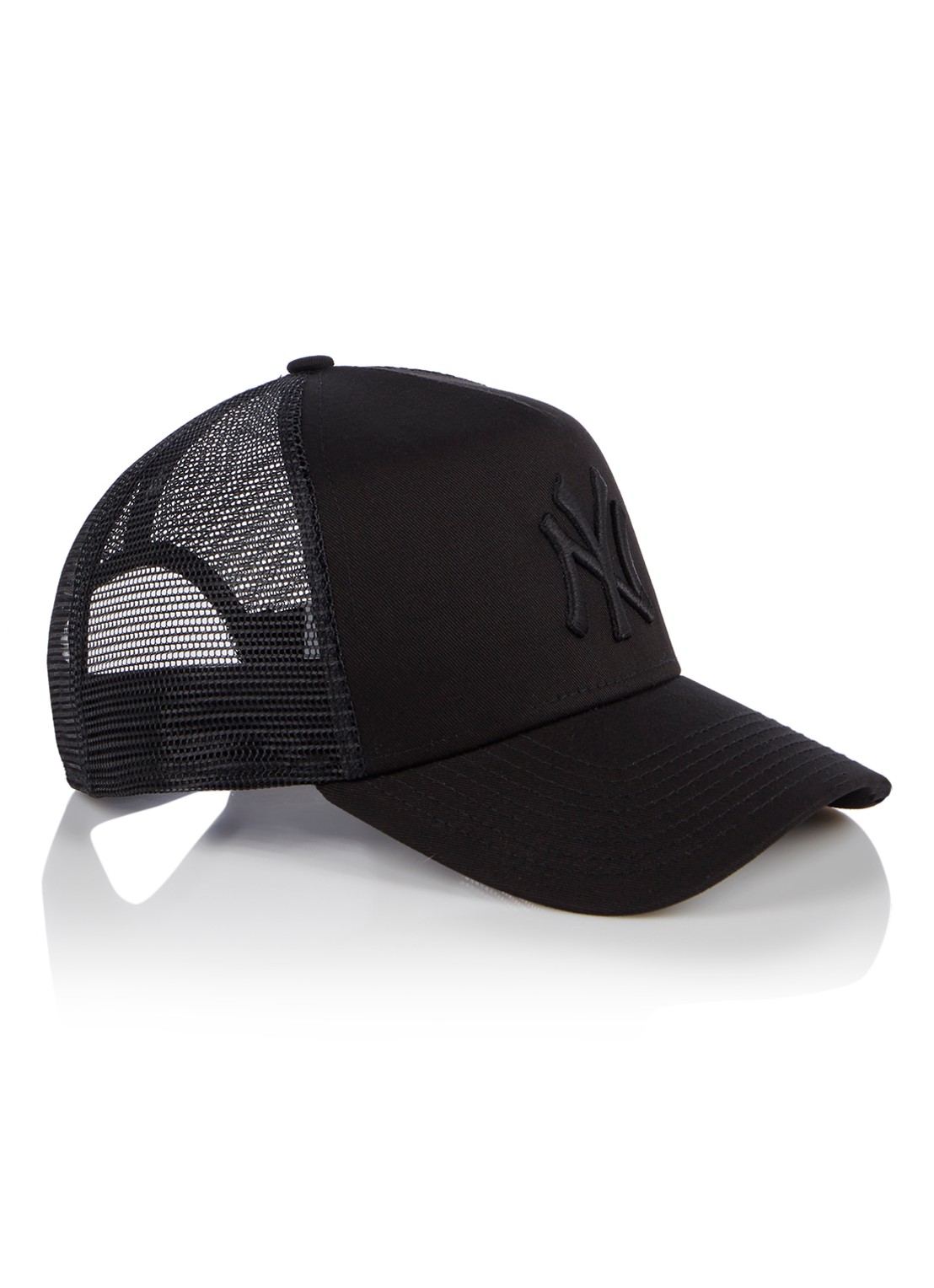 New Era Pet met logo  - voorkant 2 zwart