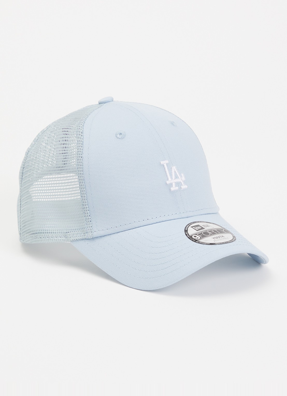 New Era Pet met logoborduring - voorkant 2 lichtgrijs
