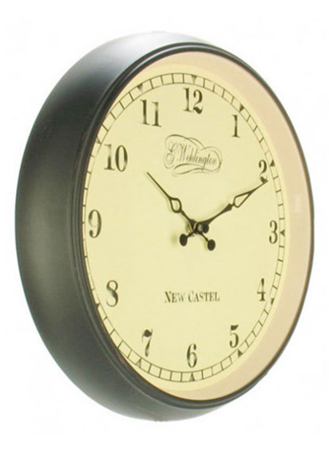 NeXtime Aaltje wandklok 35 cm - detail gebroken wit