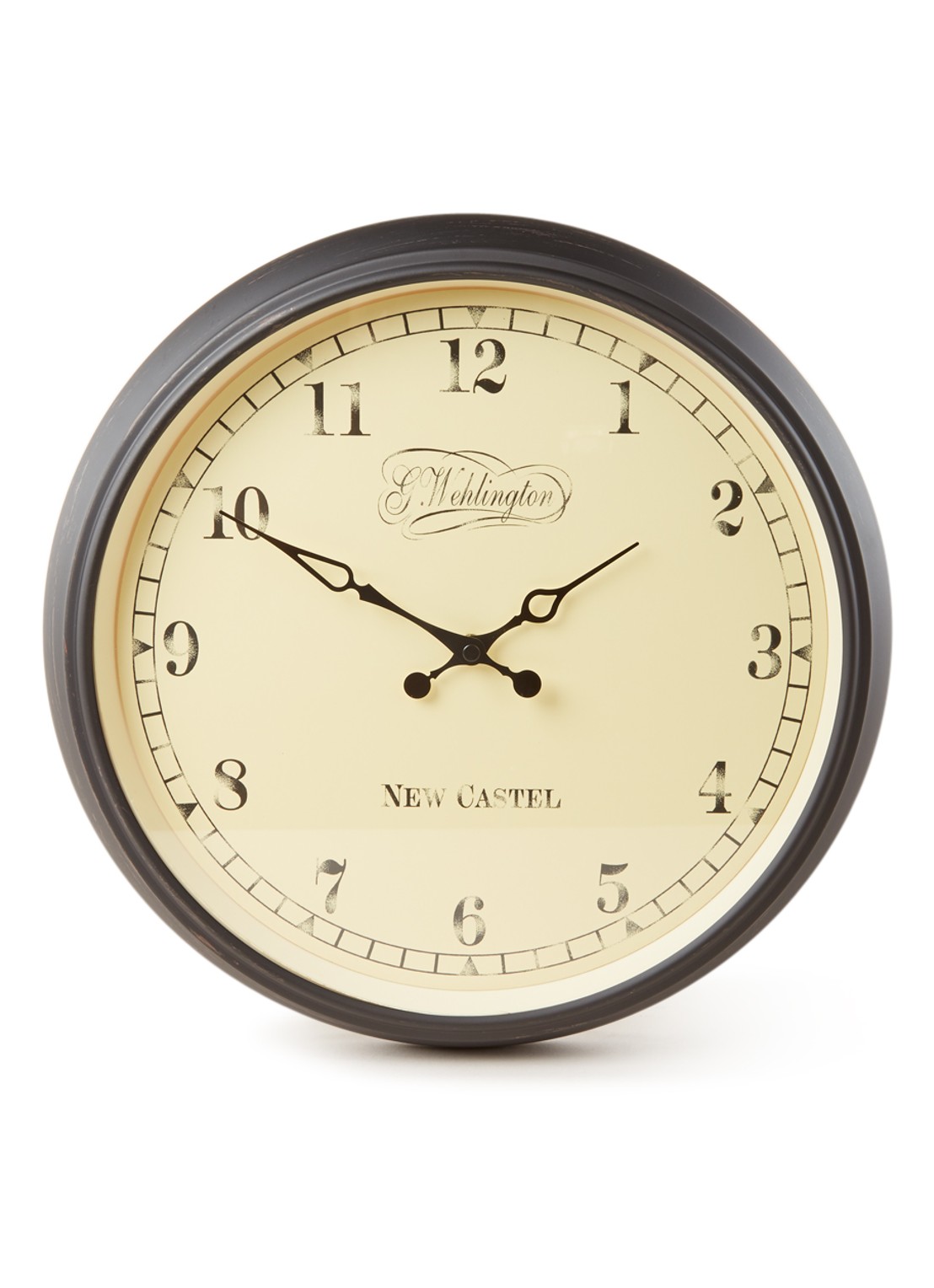 NeXtime Aaltje wandklok 35 cm - voorkant 6 gebroken wit