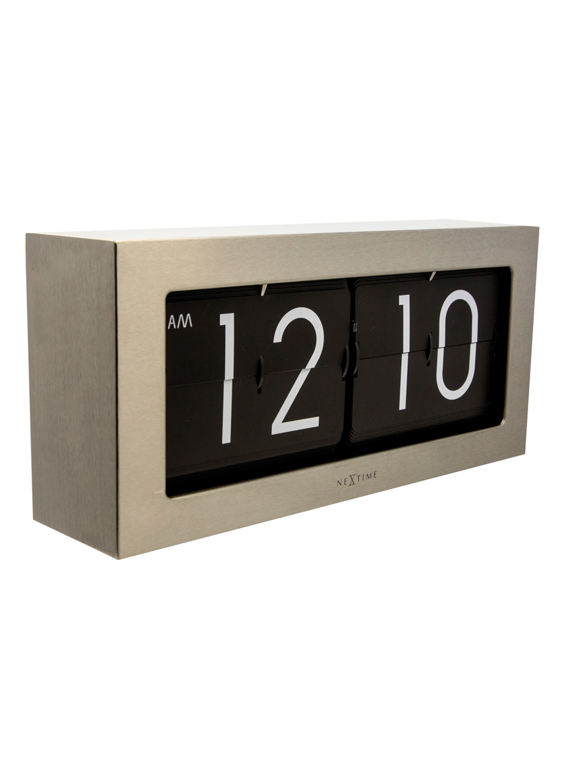 NeXtime Big Flip tafelklok - detail 3 zwart