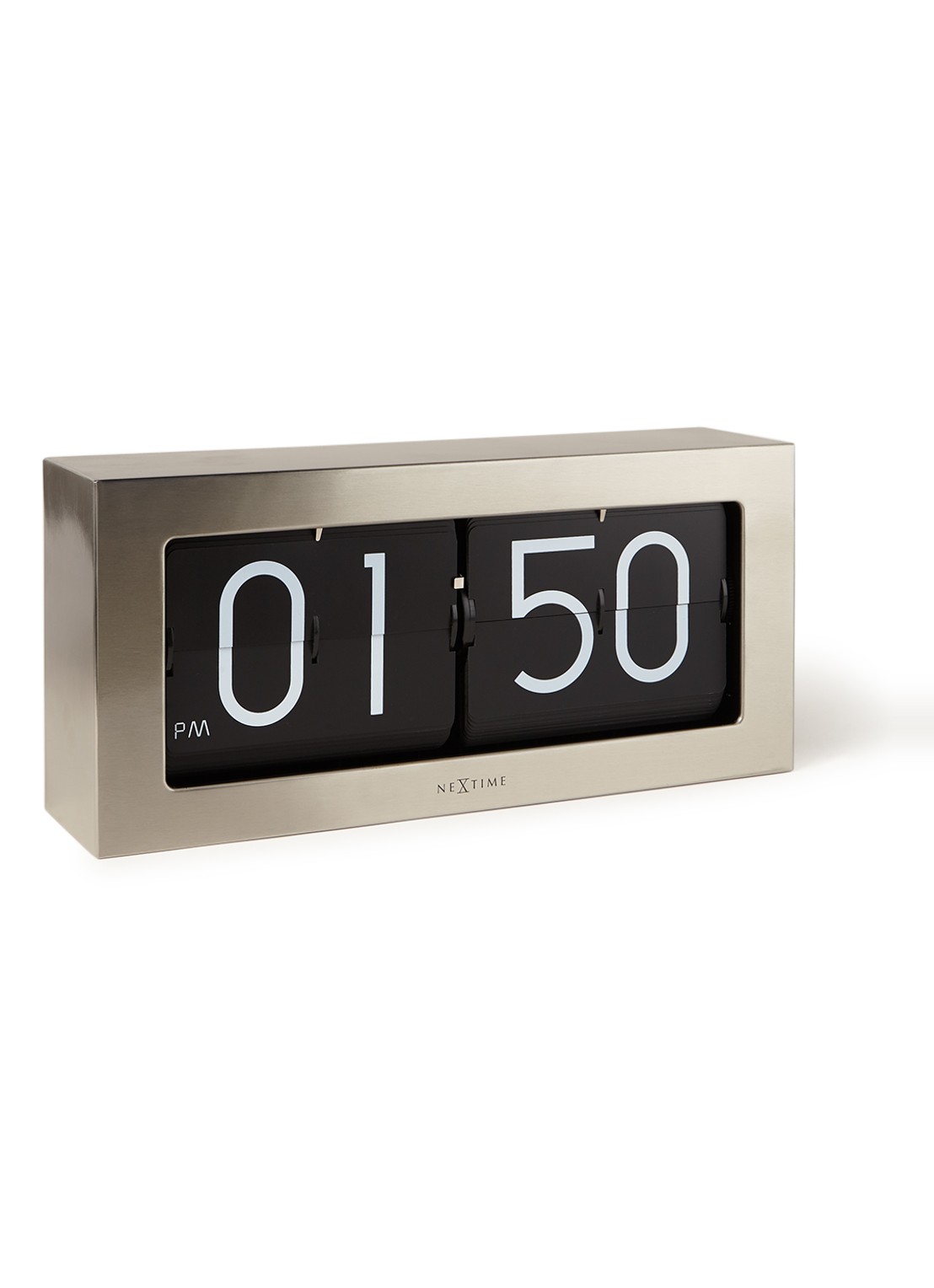 NeXtime Big Flip tafelklok - voorkant zwart