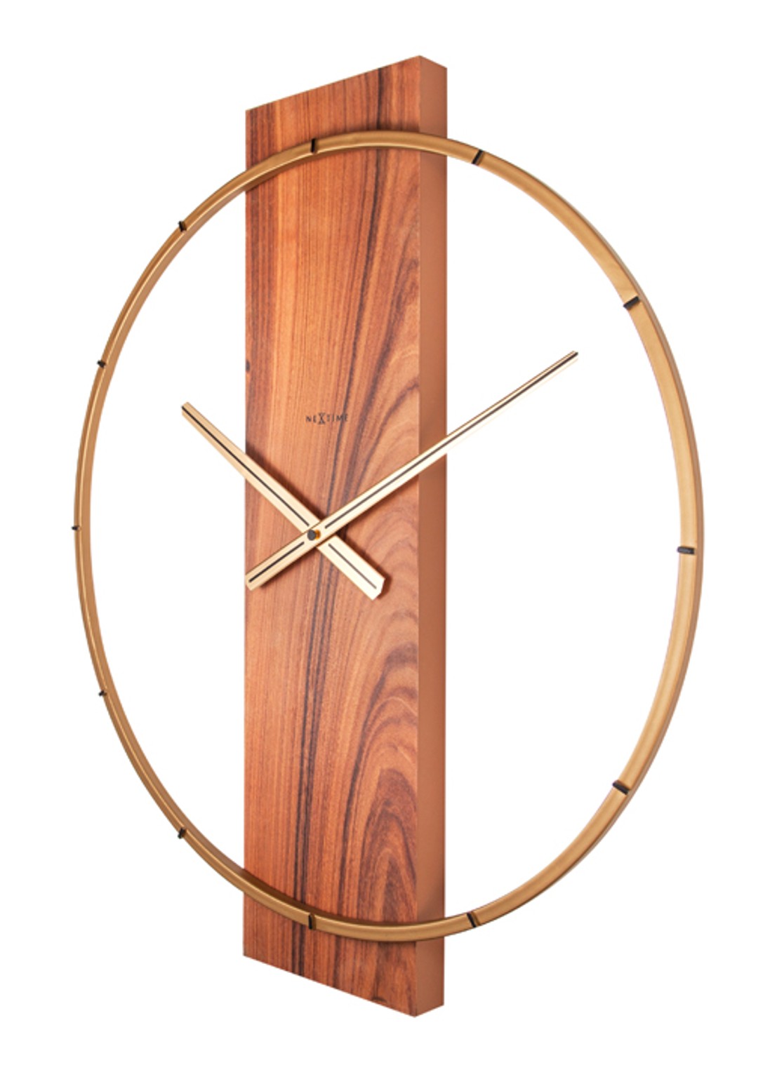 NeXtime Carl wandklok 50,8 cm - detail 4 bruin