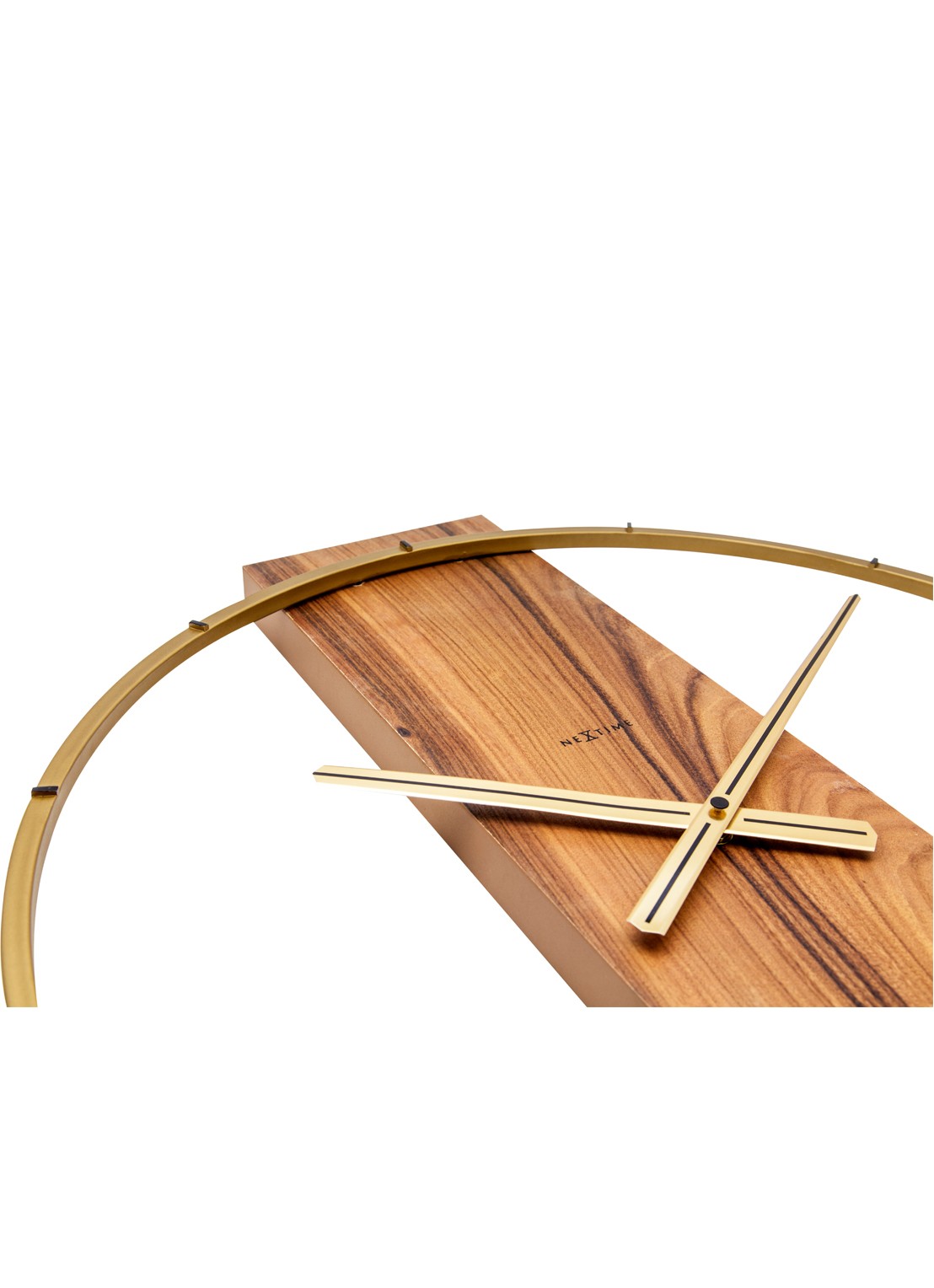 NeXtime Carl wandklok 50,8 cm - detail 5 bruin