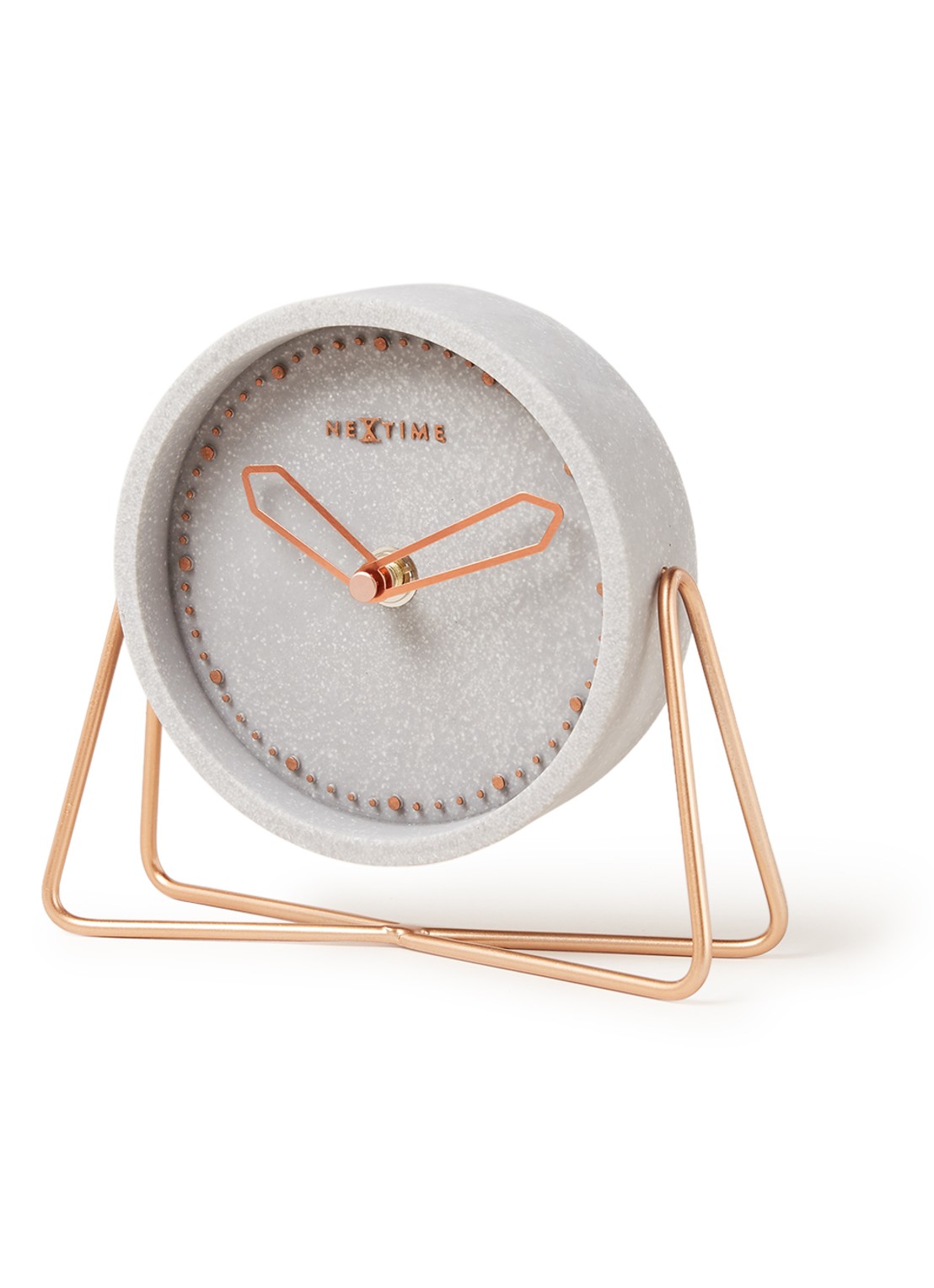 NeXtime Cross tafelklok - voorkant lichtgrijs