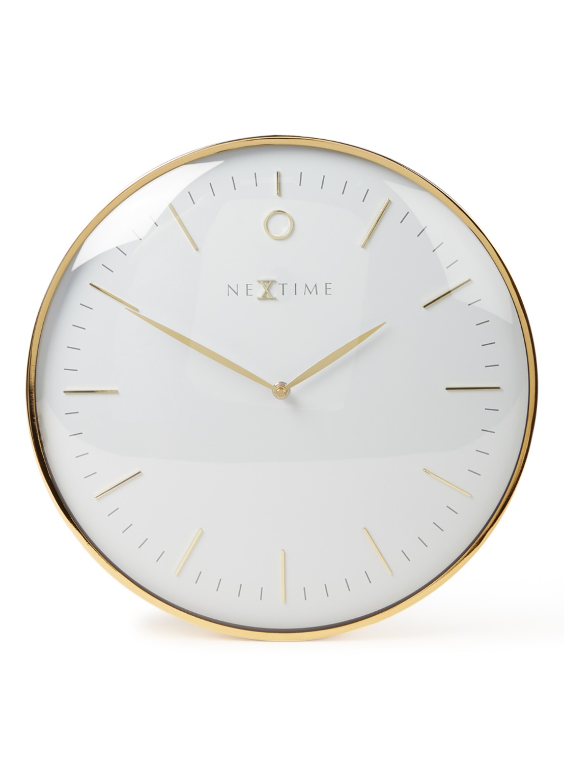 NeXtime Glamour wandklok 40 cm - voorkant goud