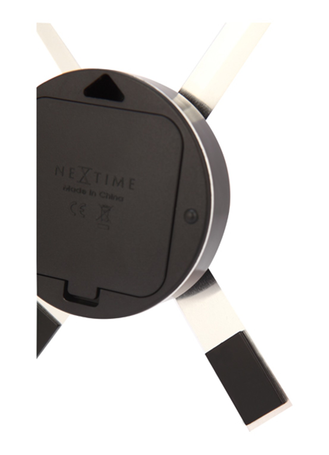 NeXtime Hands wandklok  - detail 3 zwart