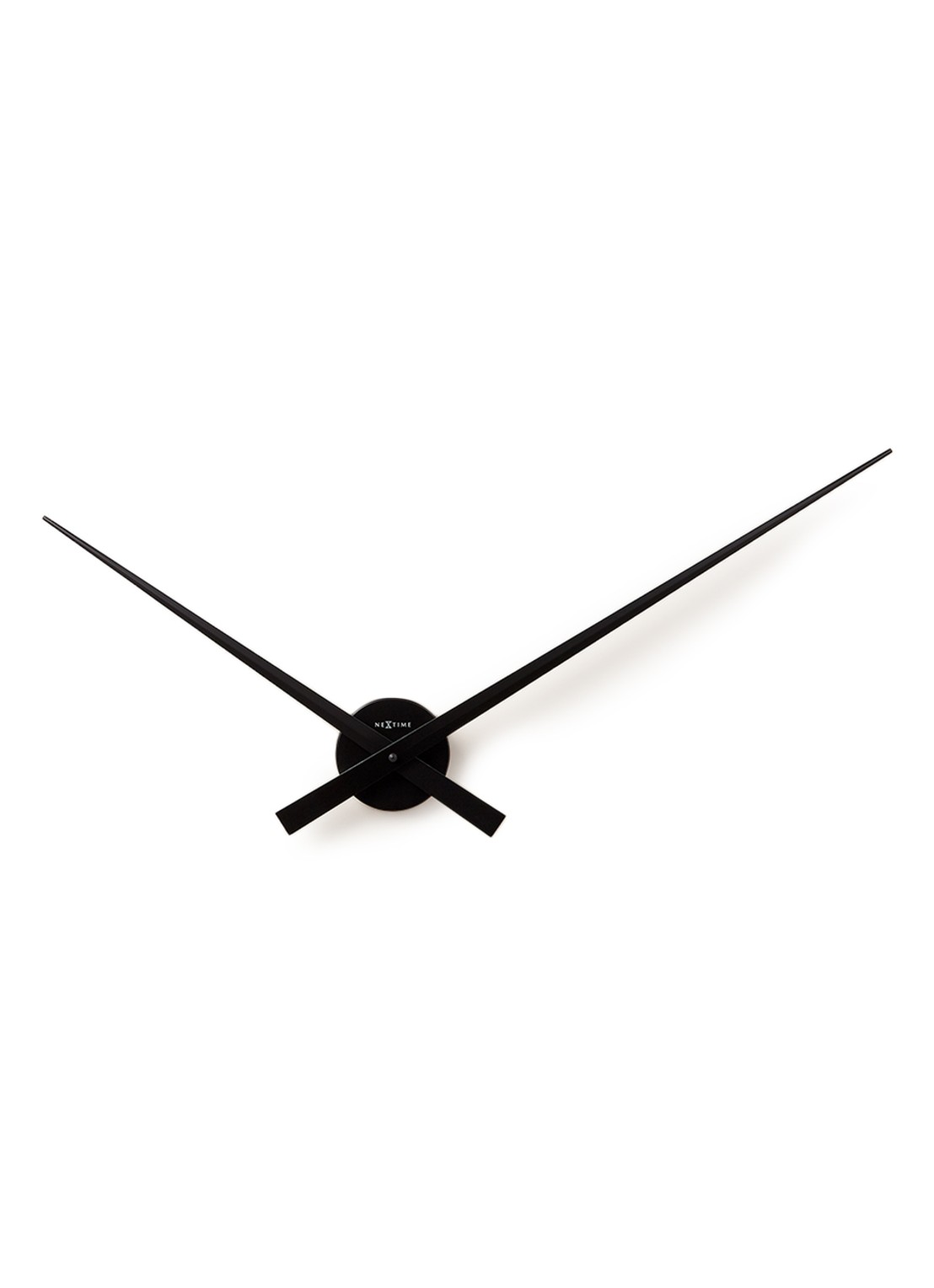 NeXtime Hands wandklok  - voorkant 6 zwart