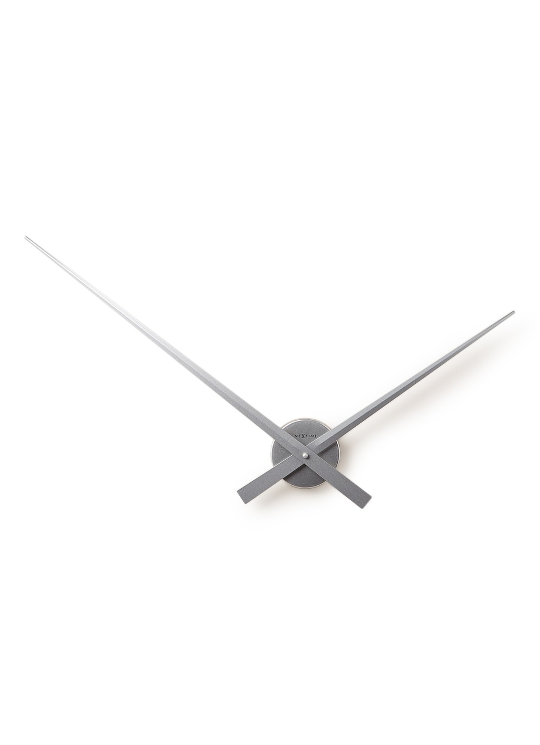 NeXtime Hands wandklok  - voorkant 5 zilver