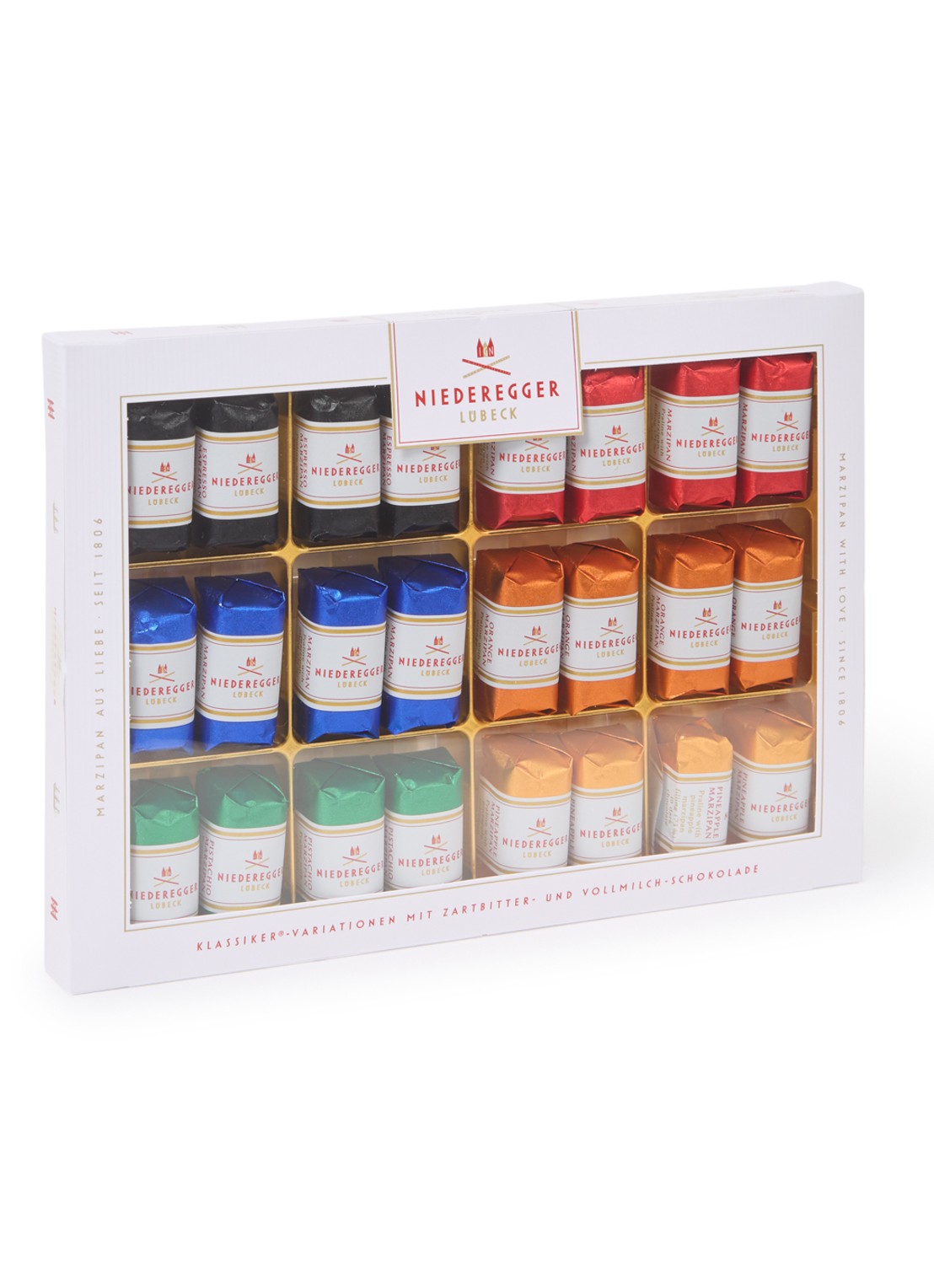 Niederegger Klassiker chocolade bonbons 24 stuks - voorkant undefined