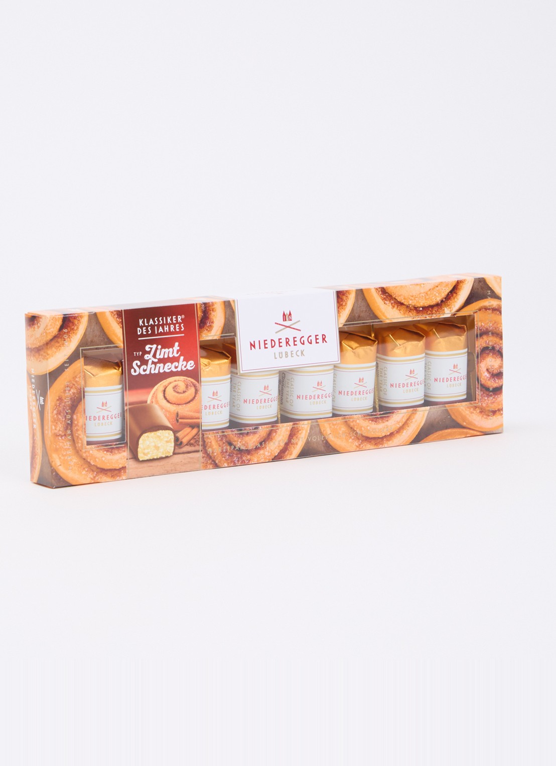 Niederegger Marsepein Kaneel chocolade bonbons 8 stuks - voorkant 3 undefined