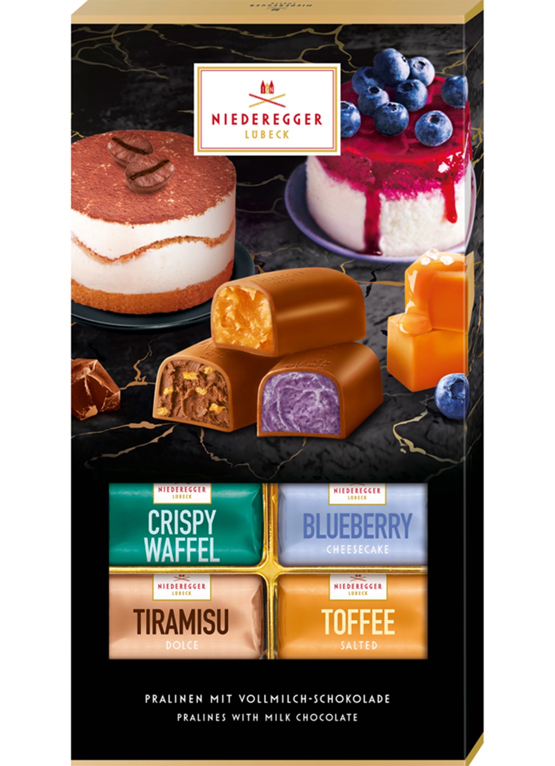 Niederegger Melkchocolade bonbons 16 stuks - voorkant undefined