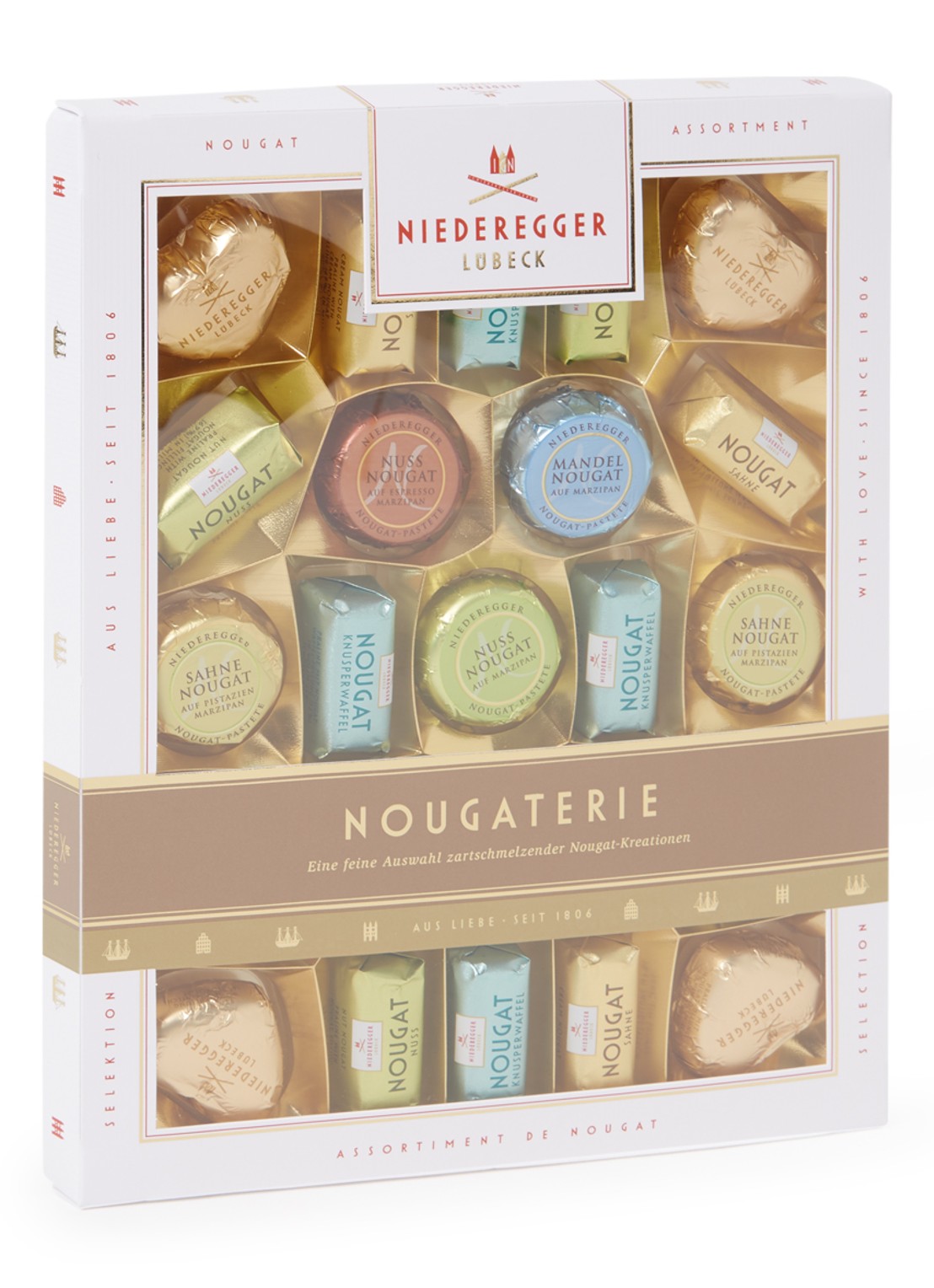Niederegger Nougaterie chocolade bonbons 23 stuks - voorkant undefined