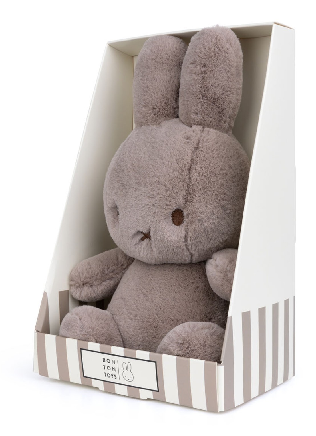 Nijntje Cozy Miffy knuffel in geschenkdoos 23 cm - detail 2 taupe