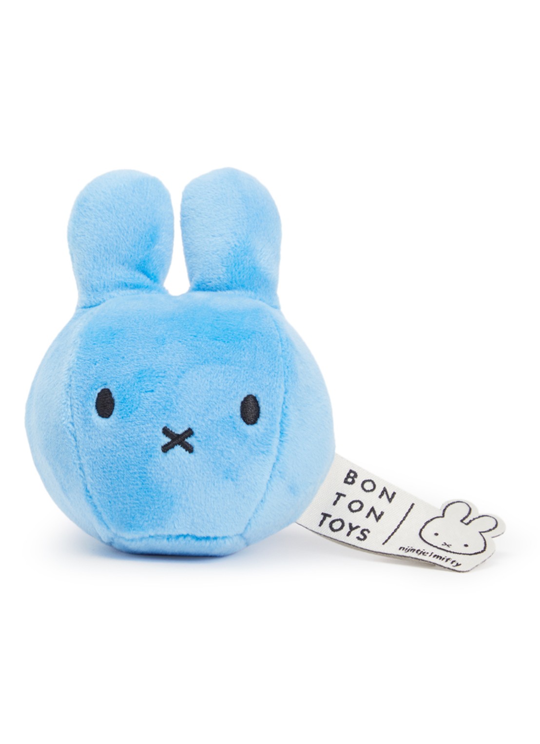 Nijntje Knuffel knijpbal 9 cm - voorkant blauw