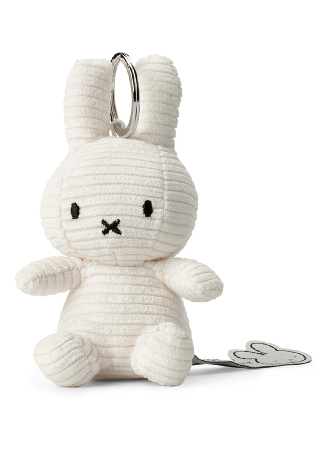 Nijntje Miffy Dutch Denim knuffel 23 cm - voorkant gebroken wit