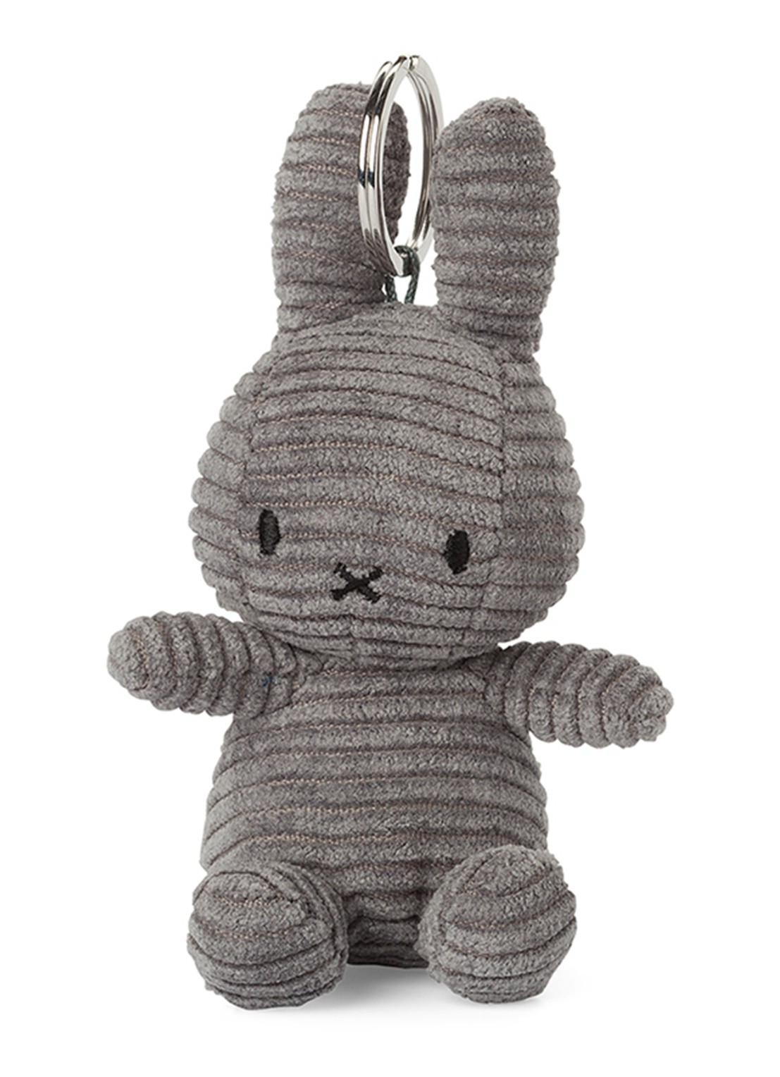 Nijntje Miffy Dutch Denim knuffel 23 cm - voorkant 2 grijs