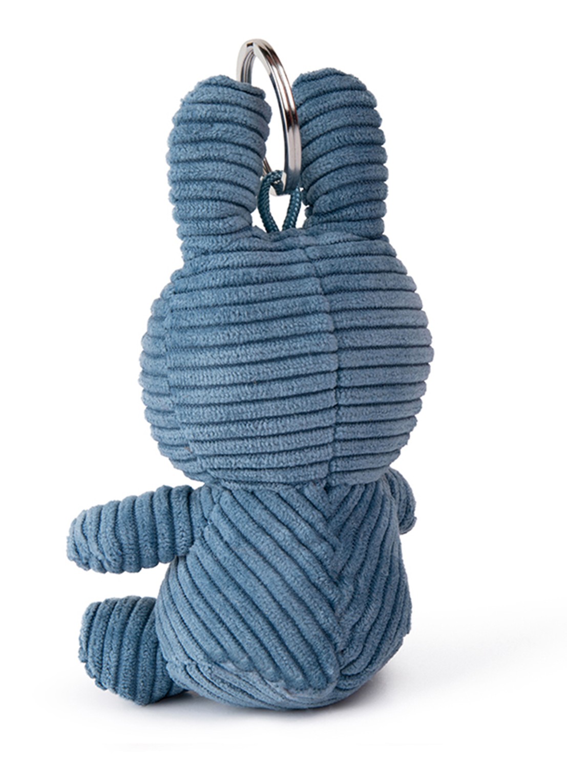 Nijntje Miffy Dutch Denim knuffel 23 cm - achterkant 2 staalblauw