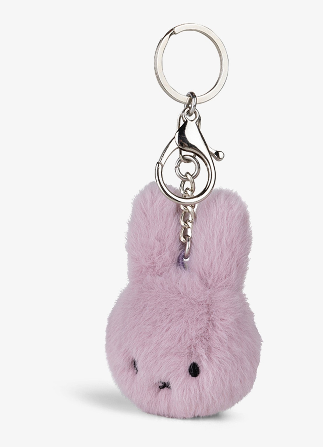 Nijntje Miffy Fuzzy sleutelhanger 8 cm - detail 2 lila
