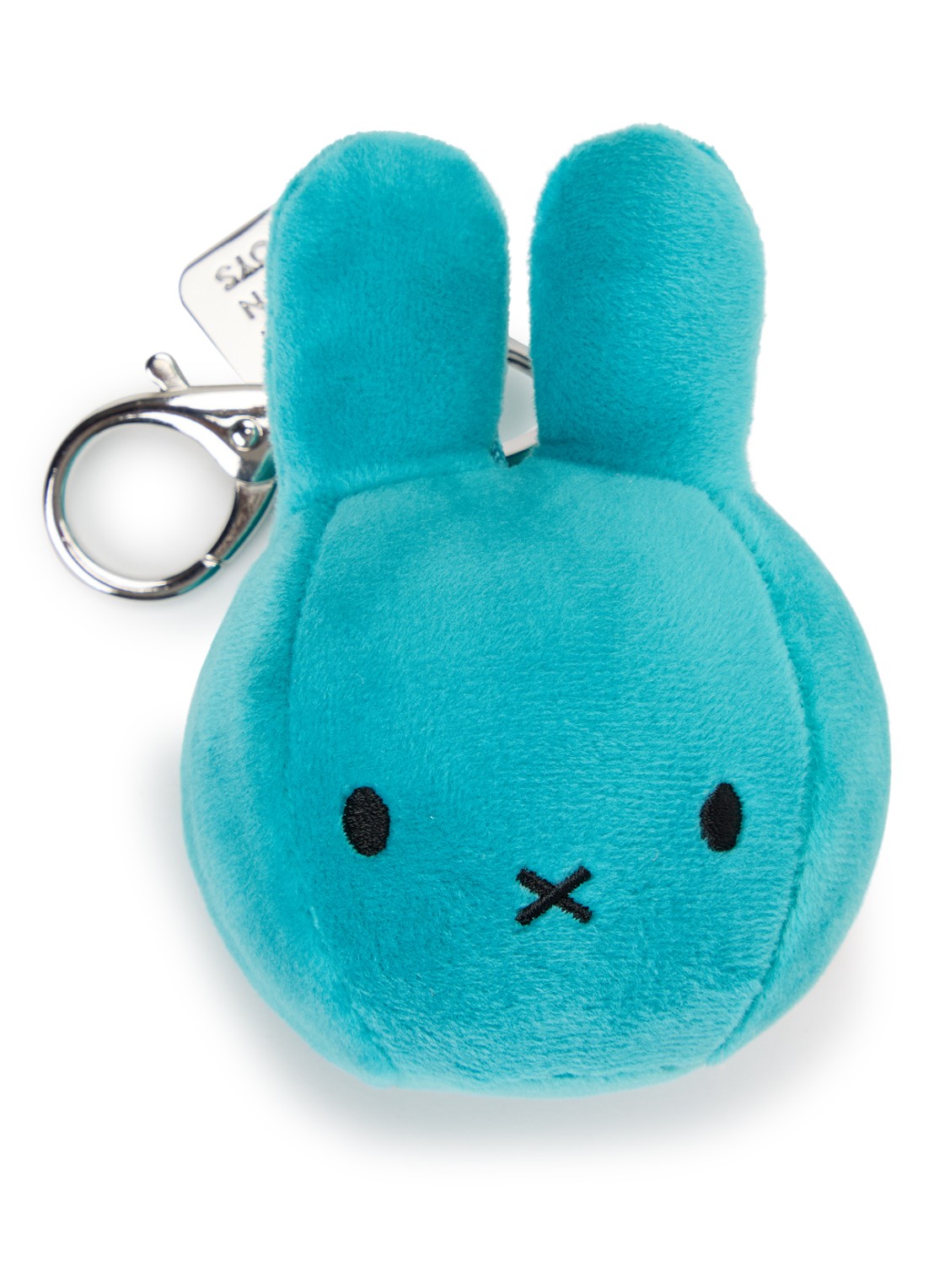 Nijntje Nijntje Squish Ball sleutelhanger 9 cm - voorkant turquoise