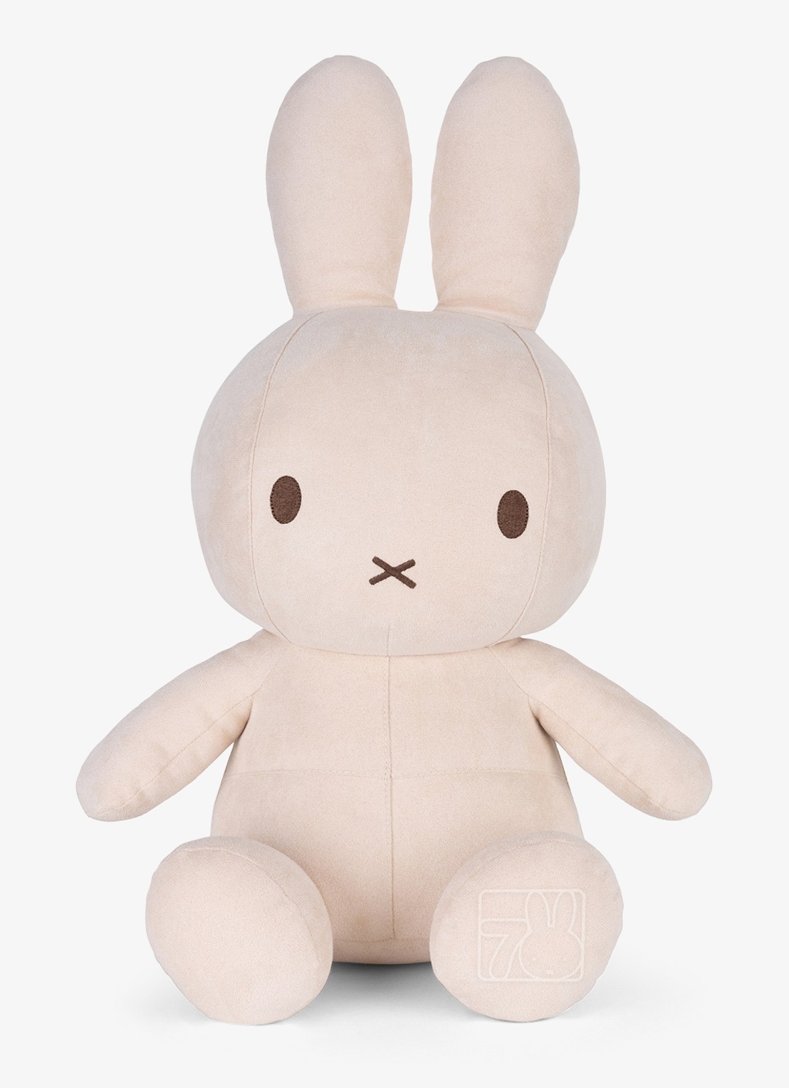 Nijntje Nijntje van imitatiesuède 50 cm - Limited Edition - voorkant 2 beige