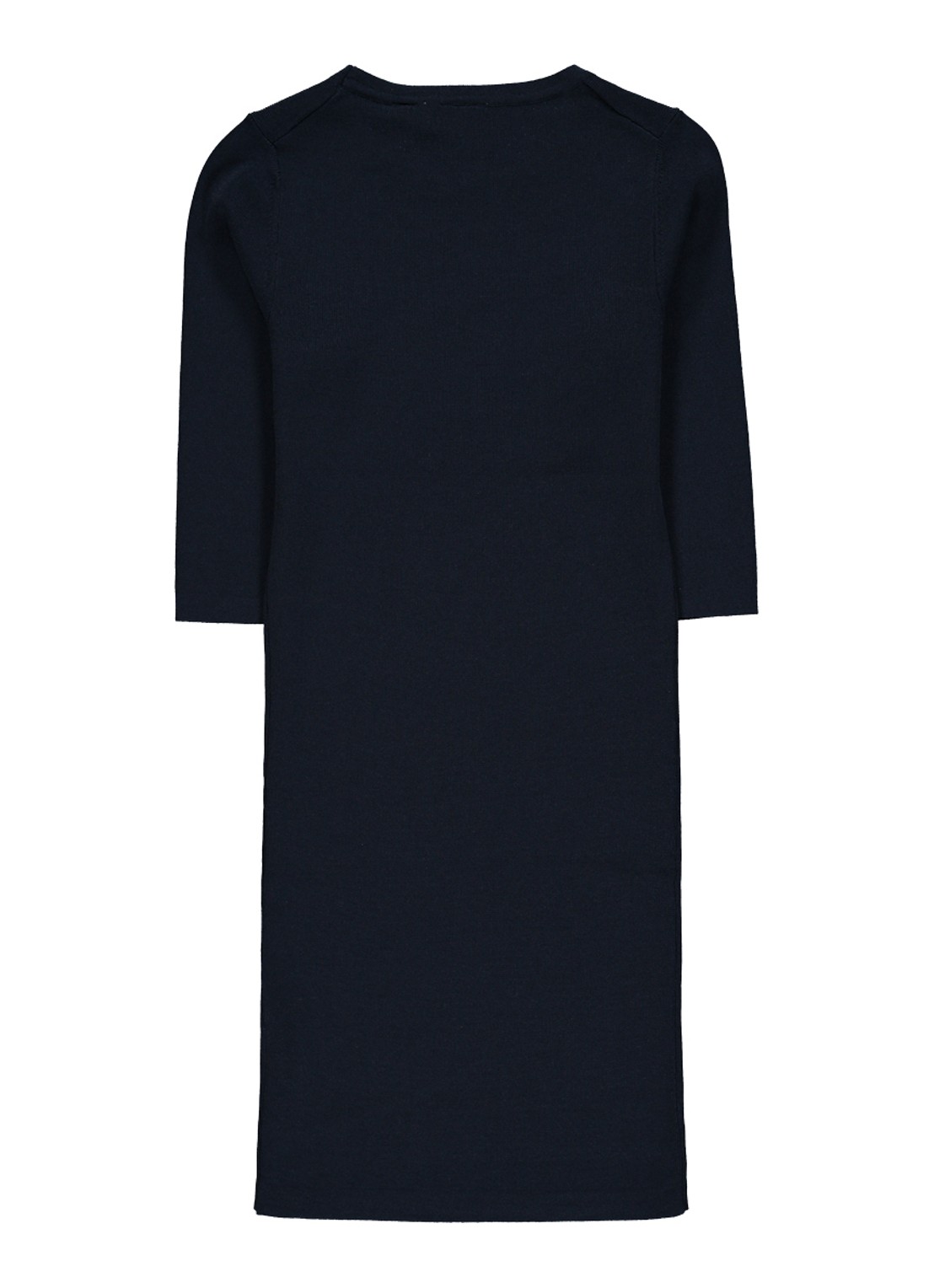 NIK&NIK Jolie jurk met driekwart mouw - achterkant donkerblauw
