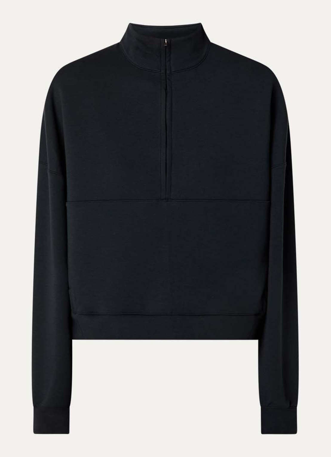 Nike 24.7 sweater met halve rits en steekzakken - voorkant 2 zwart