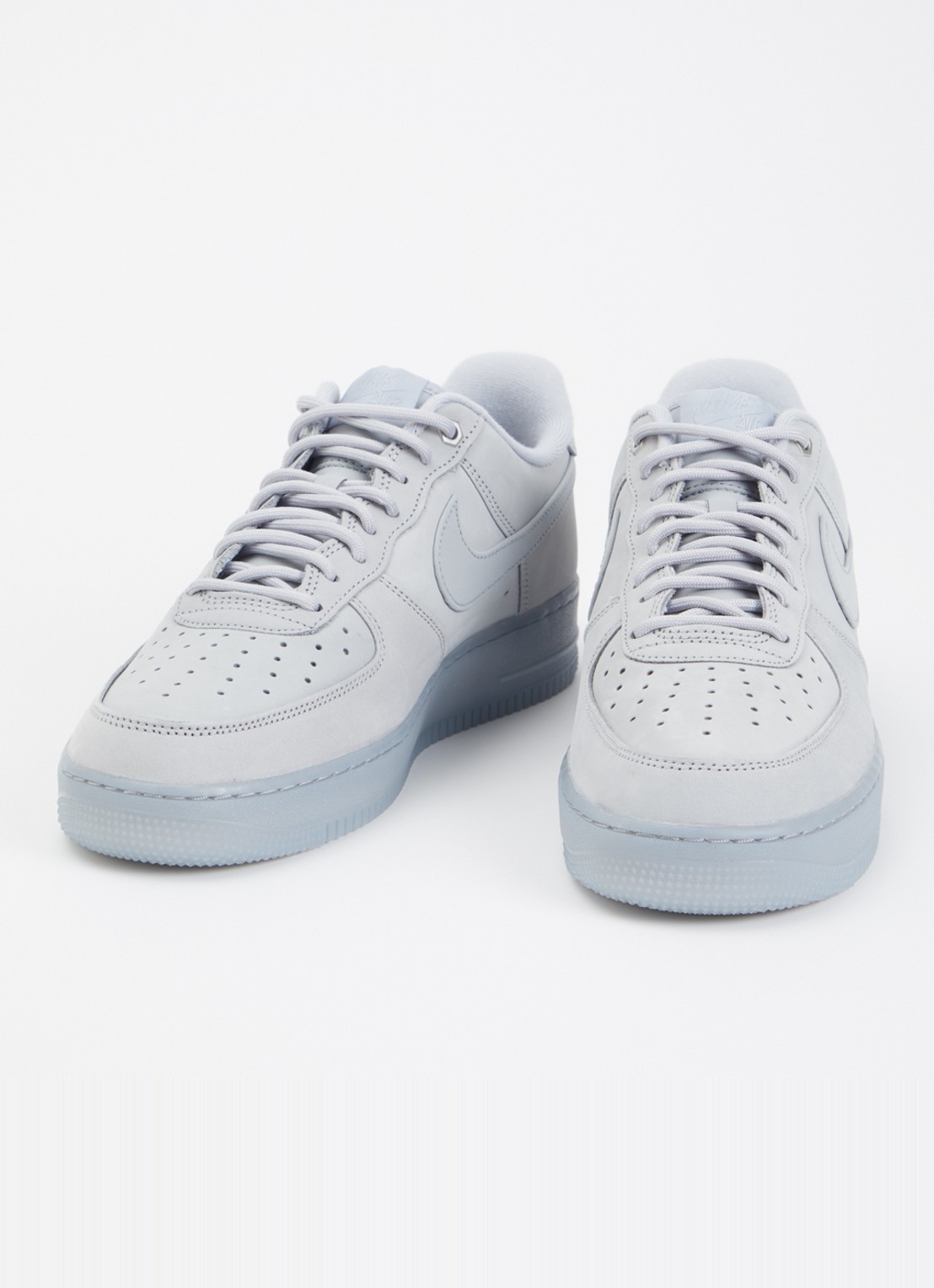Nike Air Force 1 '07 WB sneaker van nubuck - detail 2 lichtgrijs