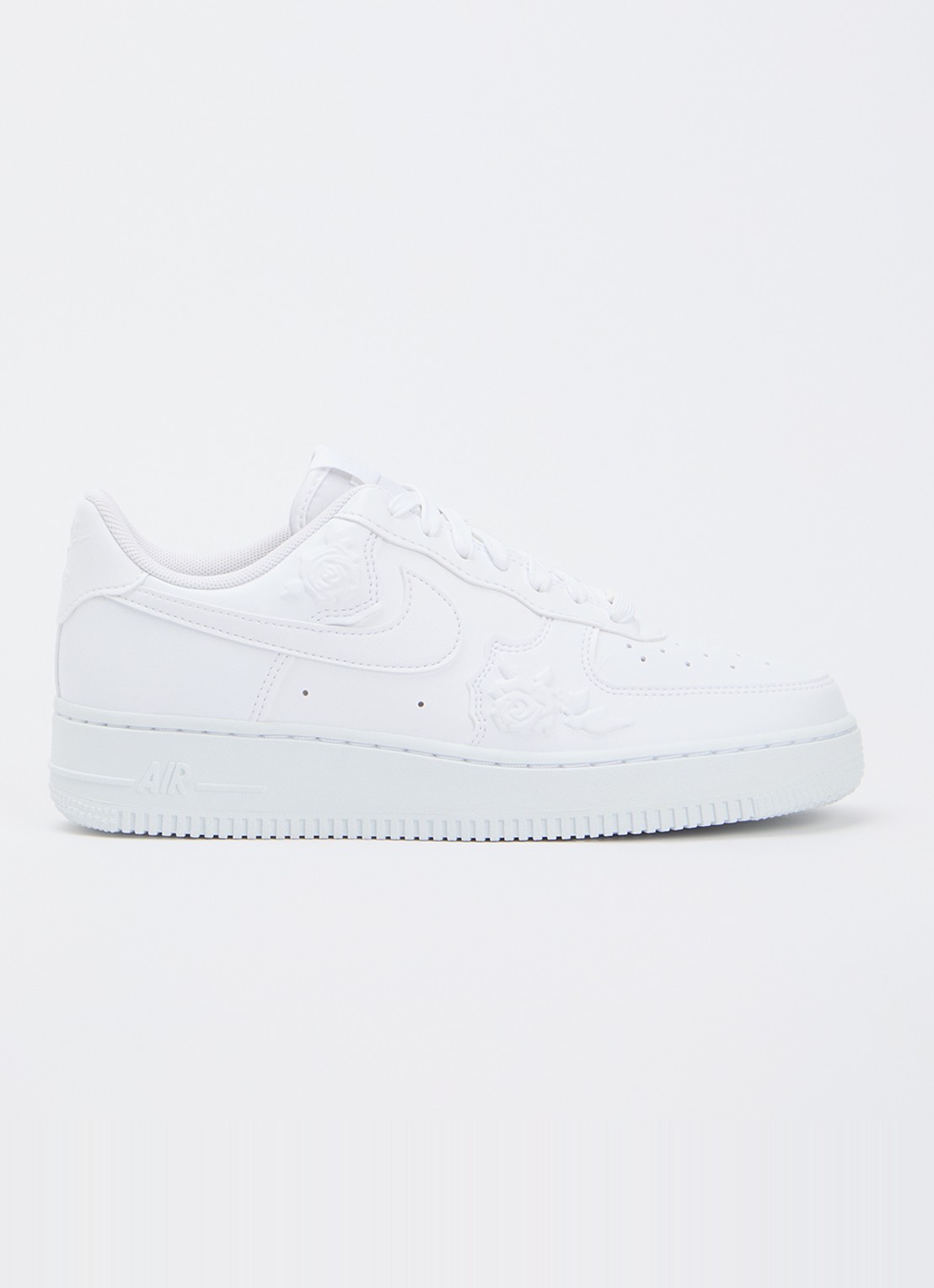 Nike Air Force 1 sneaker van leer - voorkant 2 wit