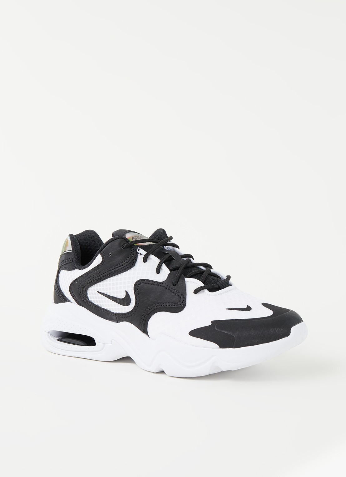 Nike Air Max 2X sneaker met mesh details - voorkant 4 zwart
