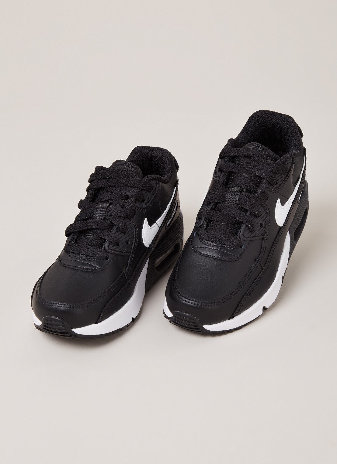 Nike Air Max 90 sneaker van leer - detail 2 zwart