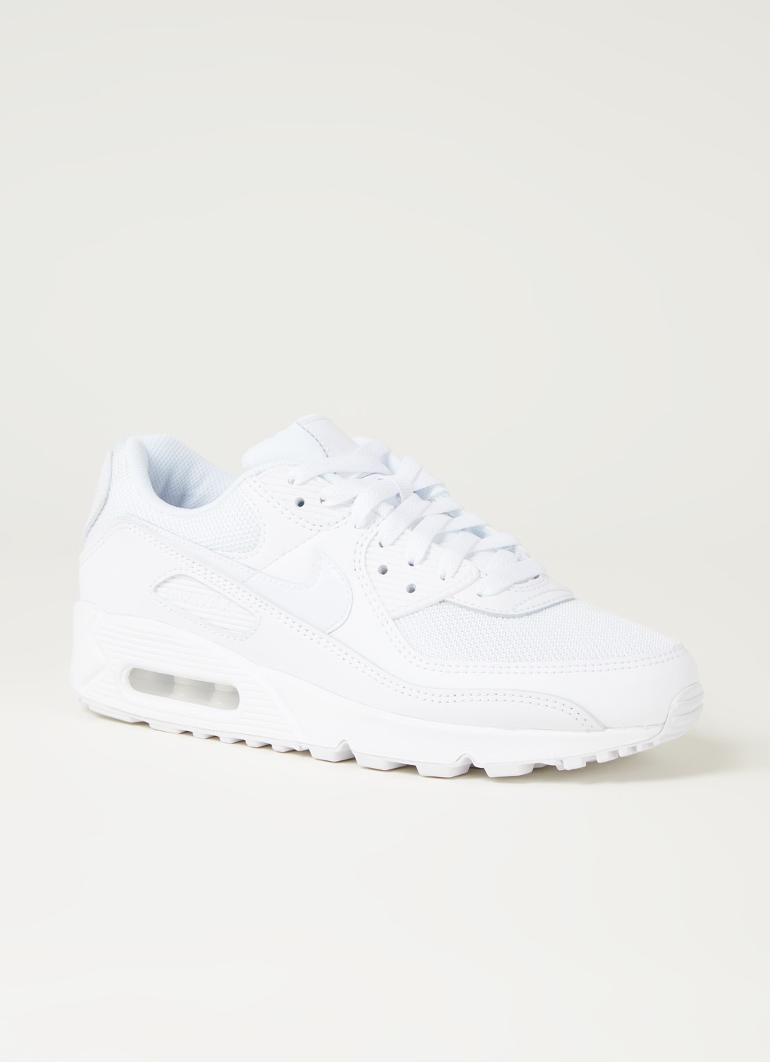 Nike Air Max 90 Twist sneaker met leren details - voorkant 4 wit