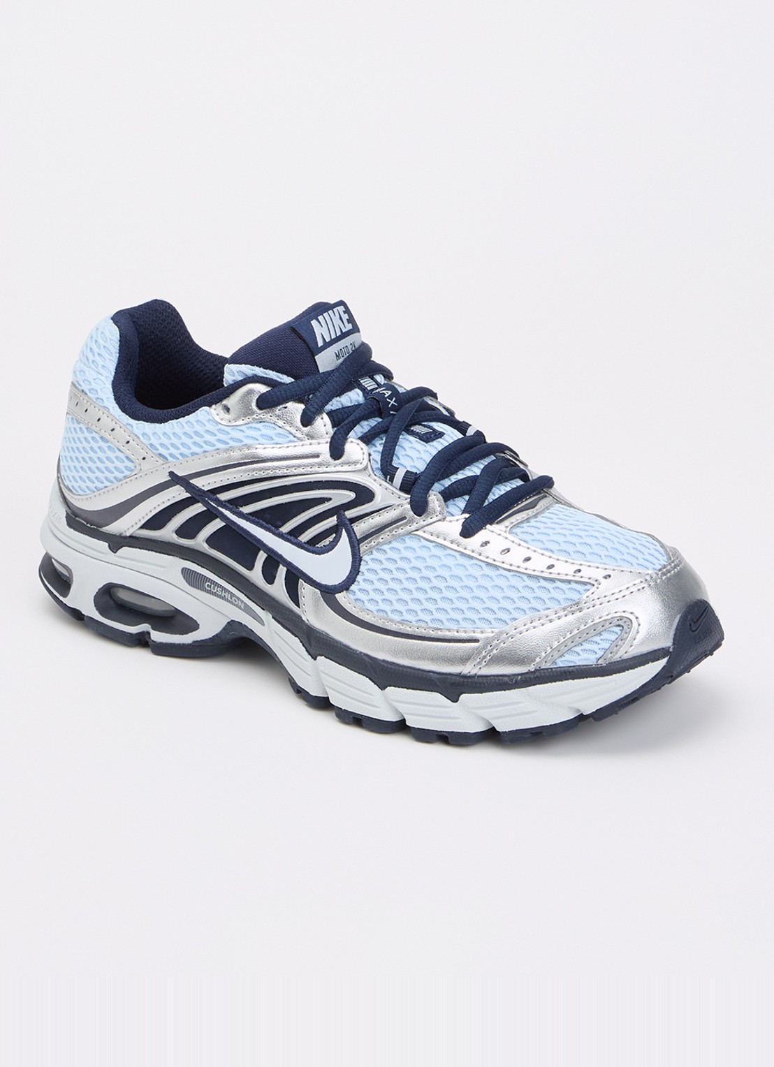 Nike Air Max Moto sneaker met details van mesh - voorkant 4 lichtblauw